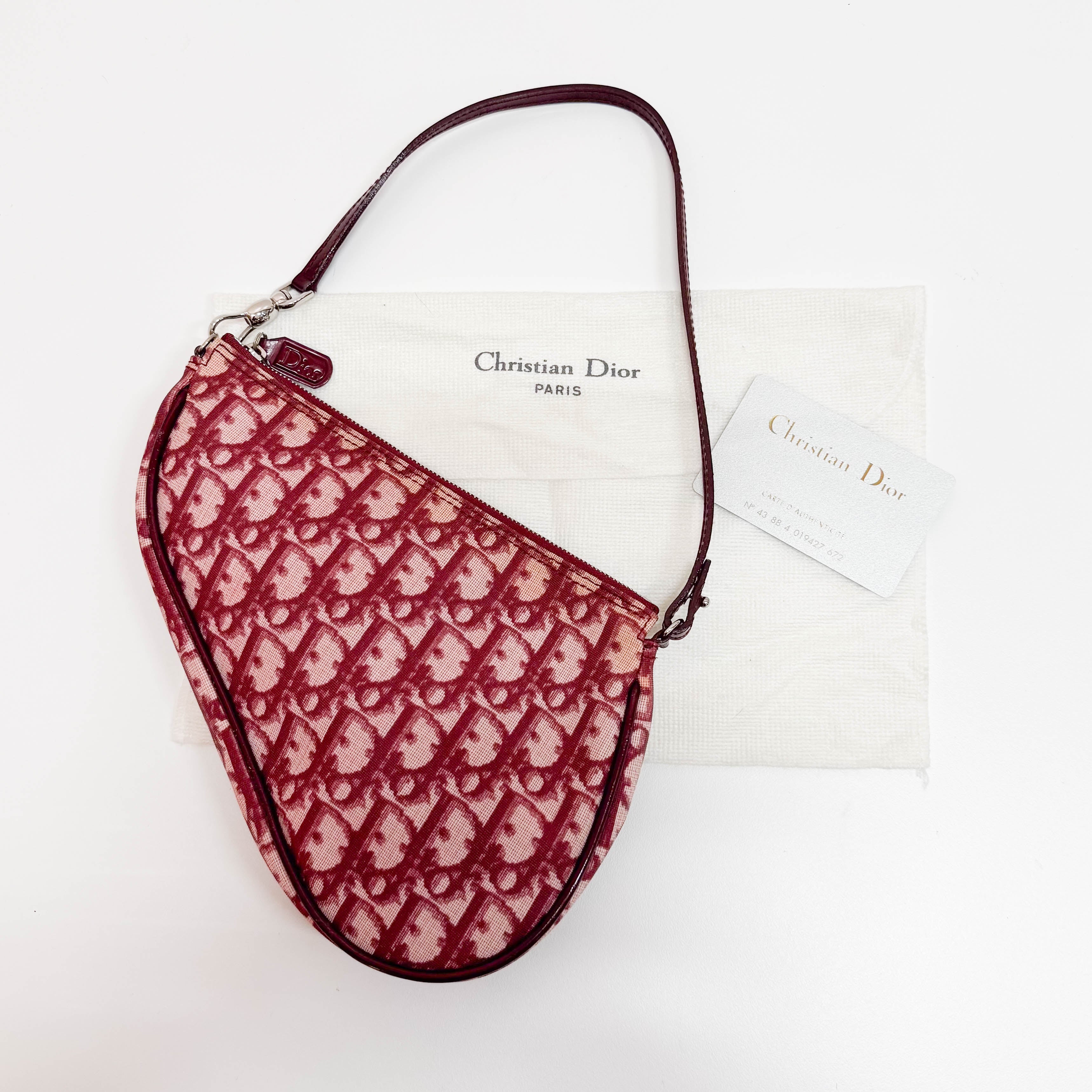 Saddle Trotter Pink Coated Canvas Shoulder Bag