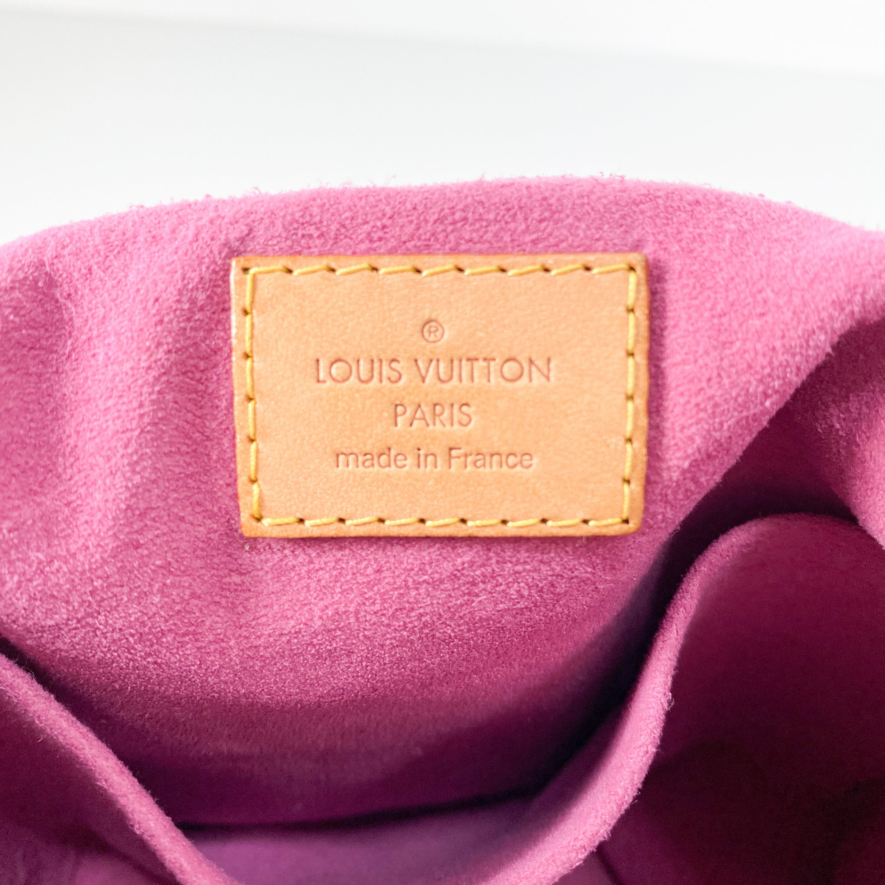 Monogram GM Pink Denim Baggy Shoulder Bag