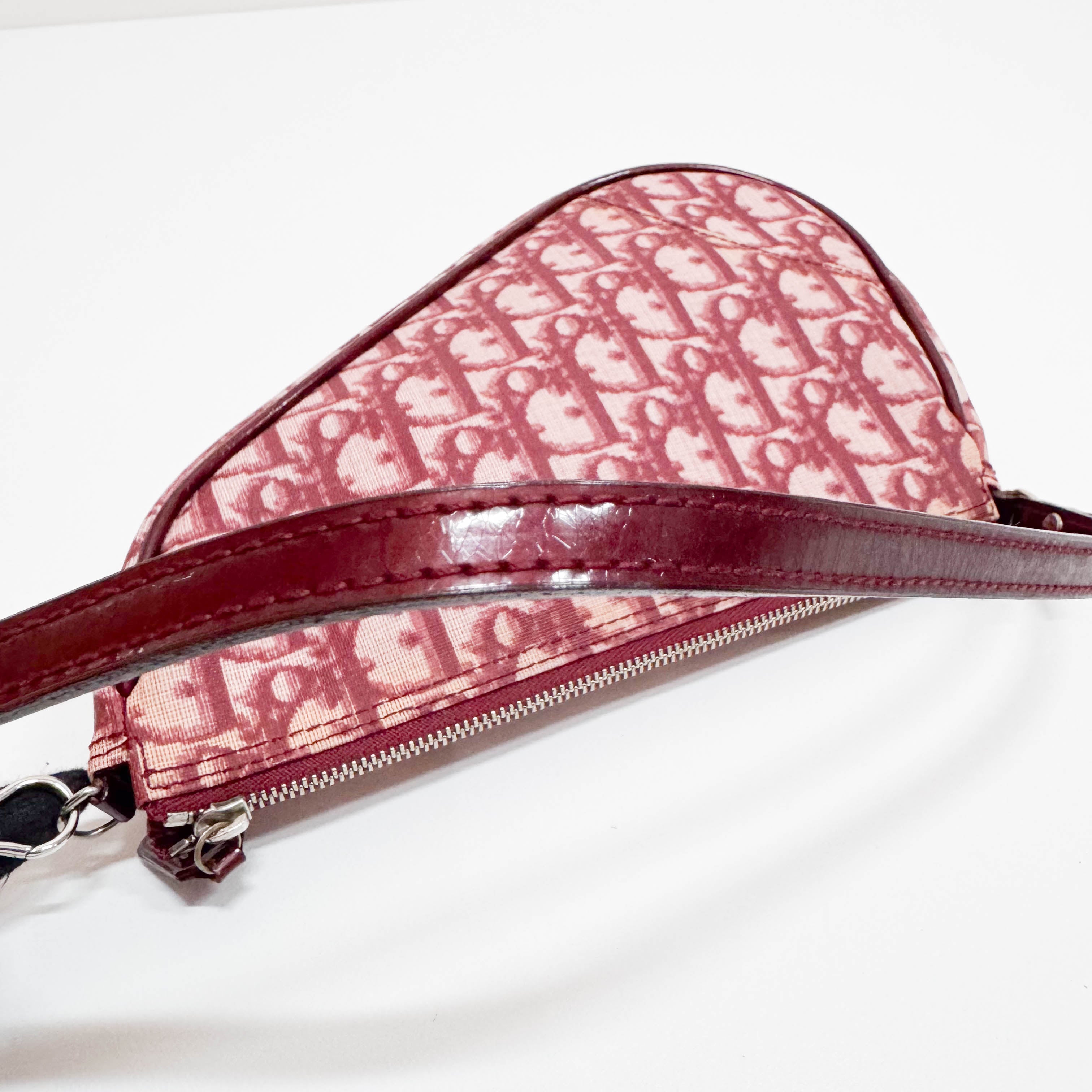 Saddle Trotter Pink Coated Canvas Shoulder Bag