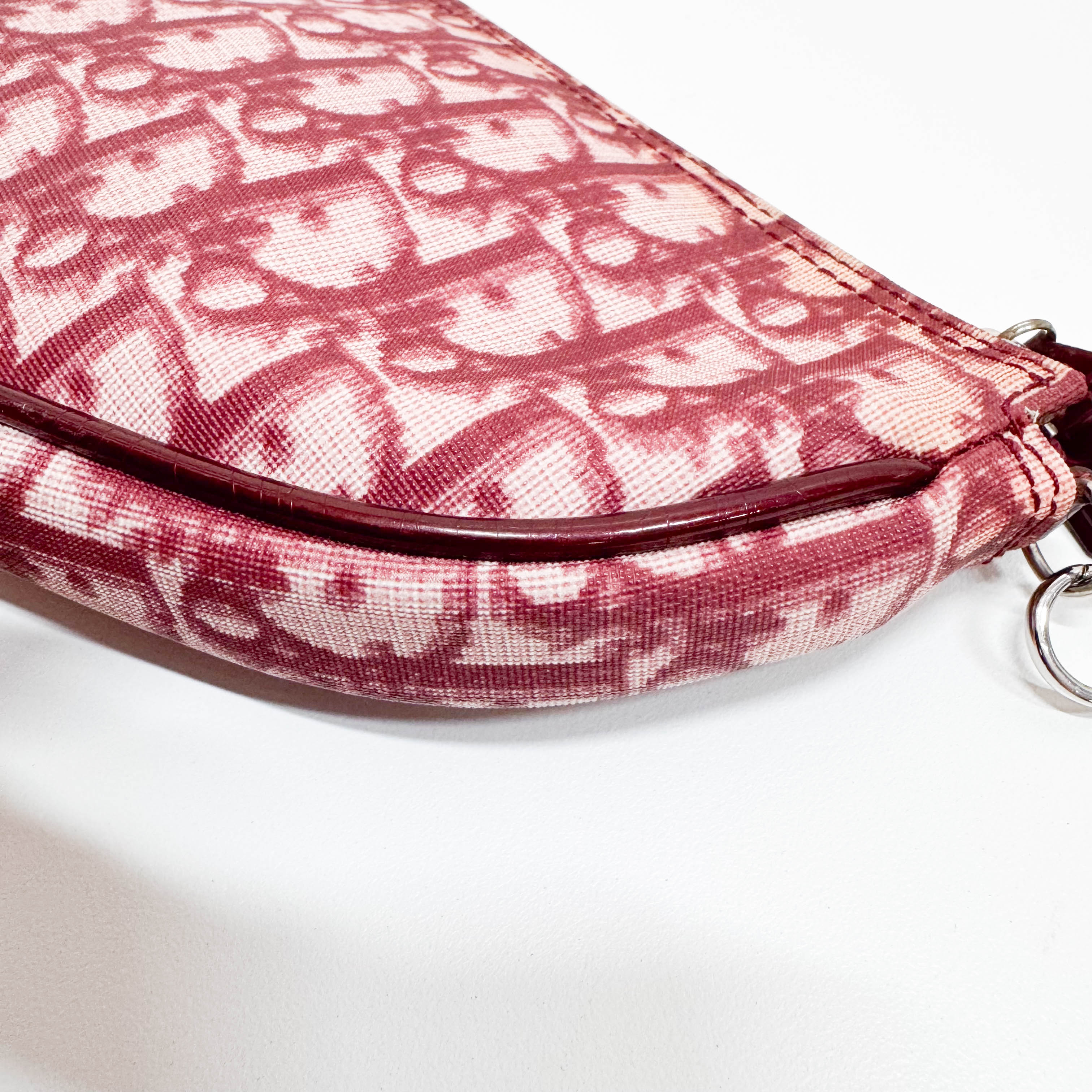 Saddle Trotter Pink Coated Canvas Shoulder Bag