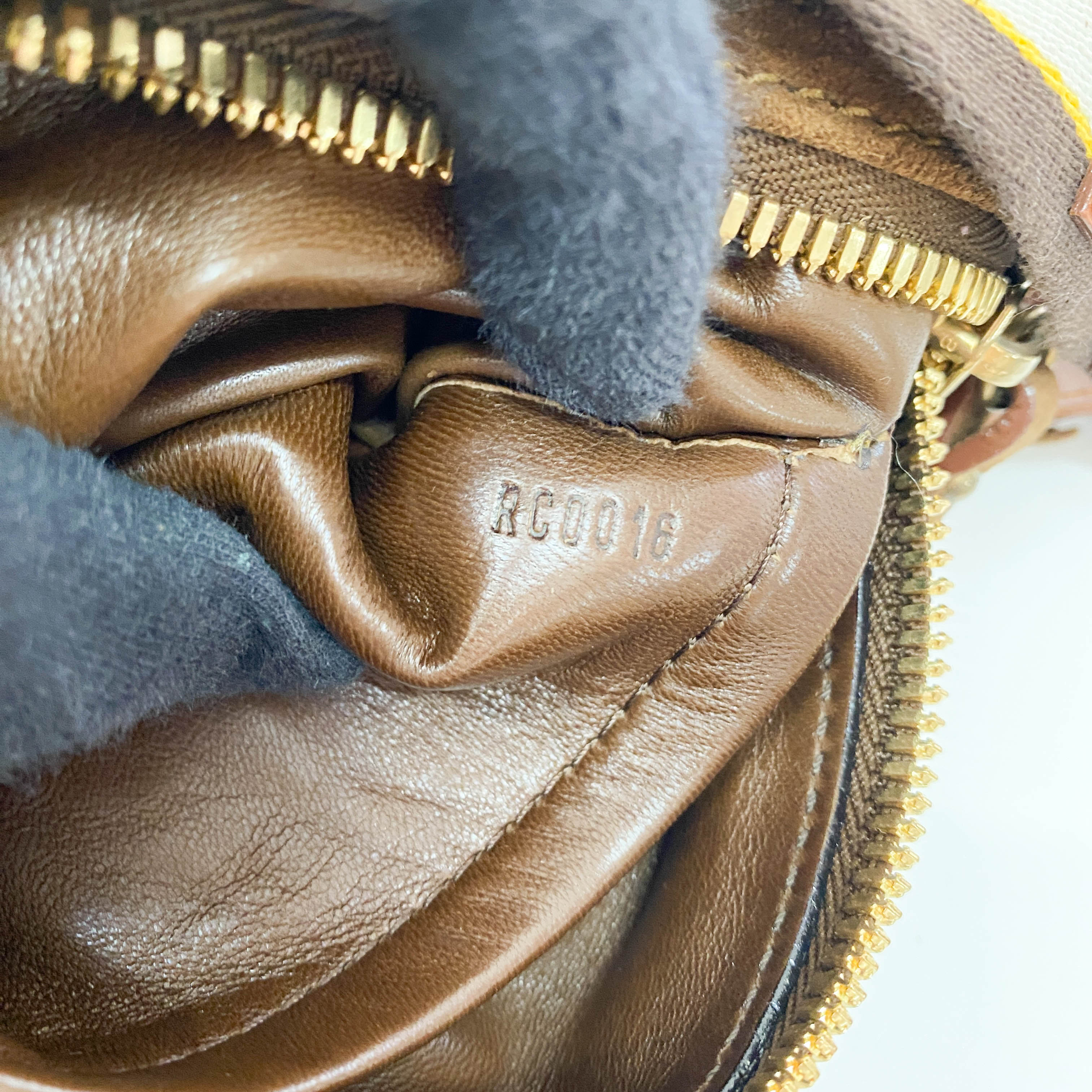 Monogram Onatah Fleurs PM Brown Suede Bag