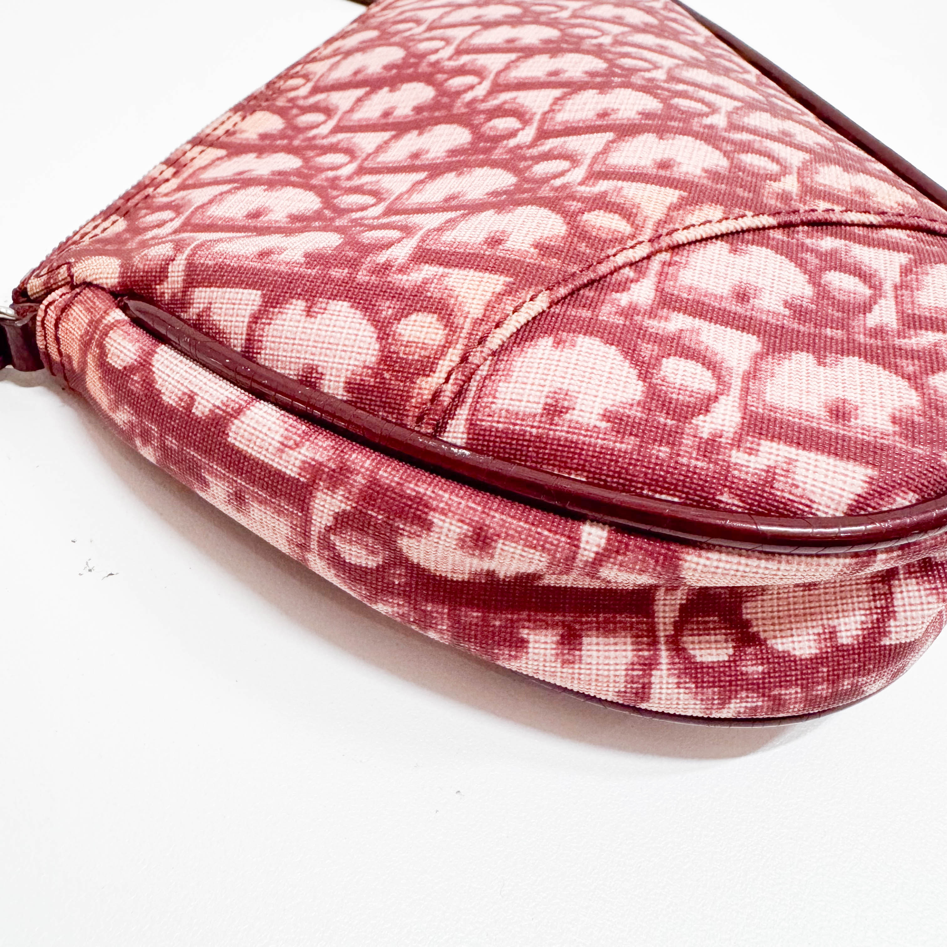 Saddle Trotter Pink Coated Canvas Shoulder Bag