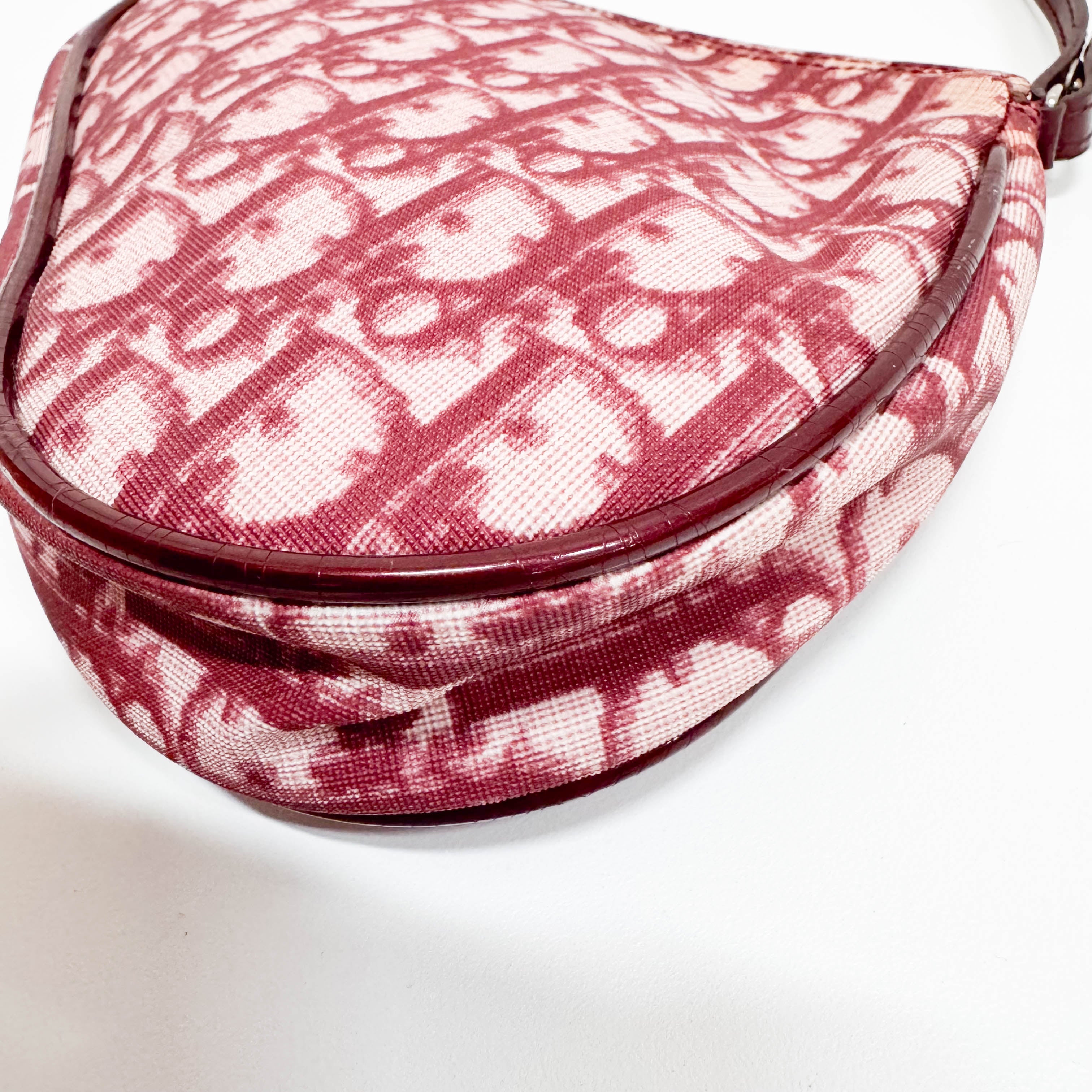 Saddle Trotter Pink Coated Canvas Shoulder Bag