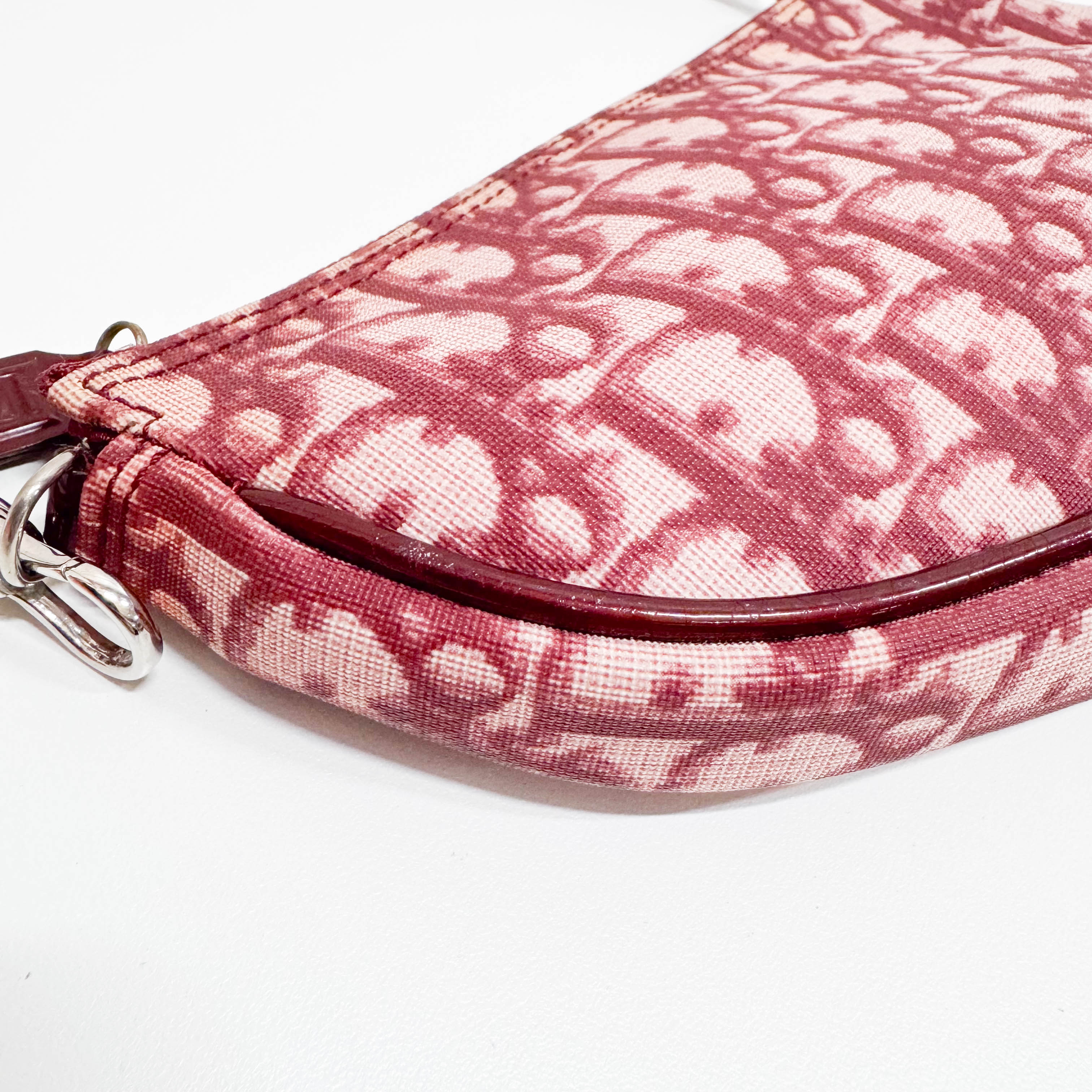 Saddle Trotter Pink Coated Canvas Shoulder Bag