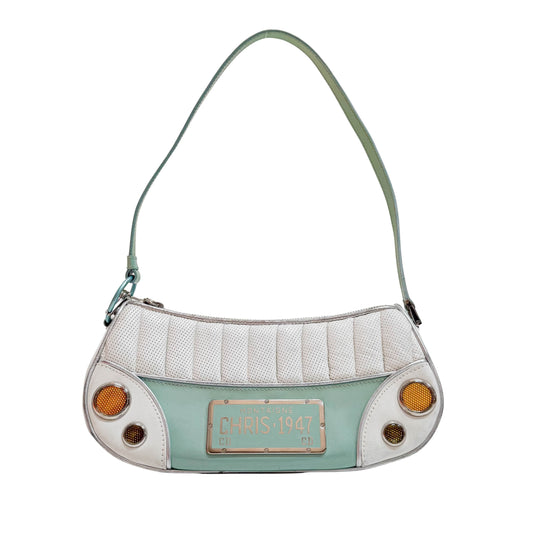 Montaigne License Plate Multi-color Leather Shoulder Bag