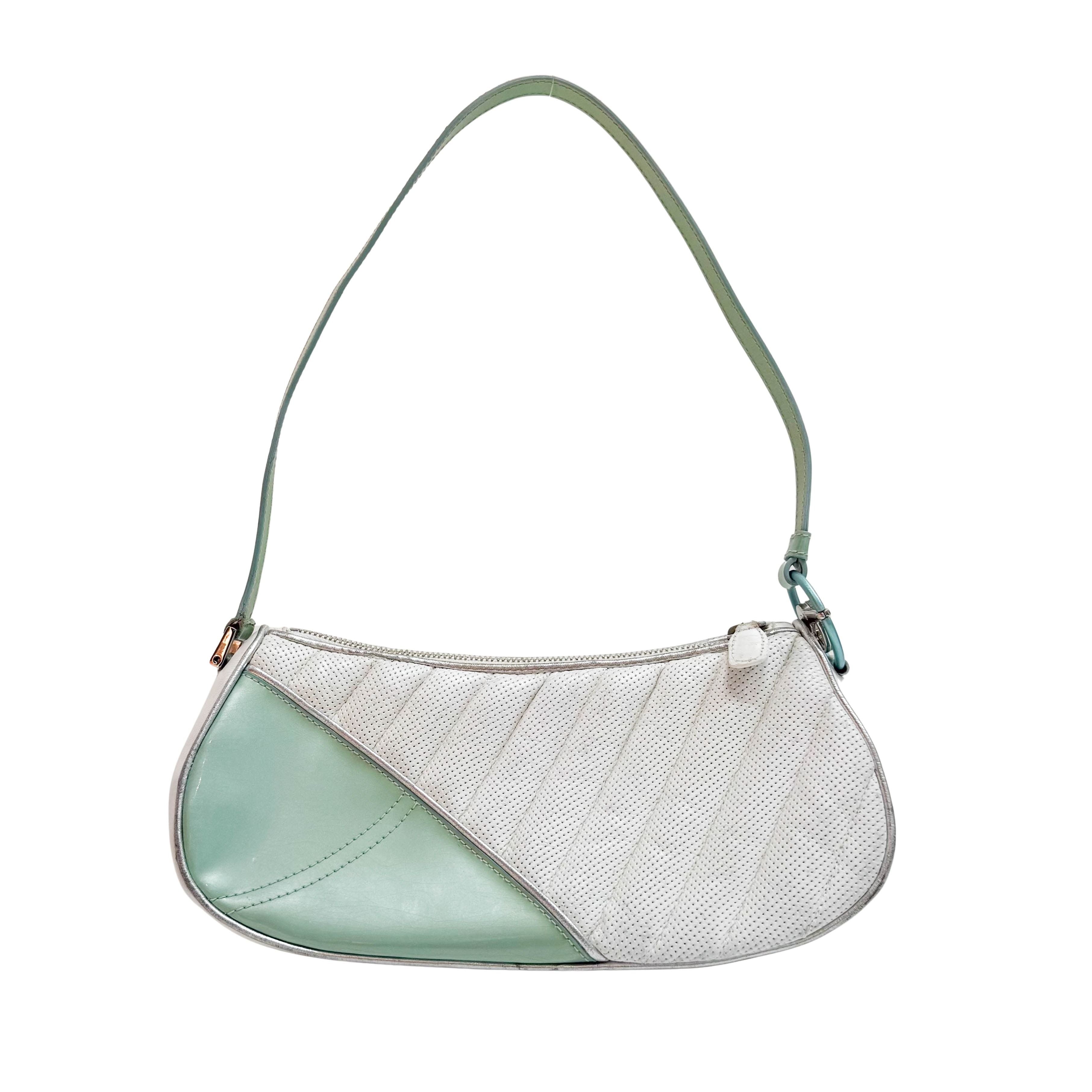 Montaigne License Plate Multi-color Leather Shoulder Bag