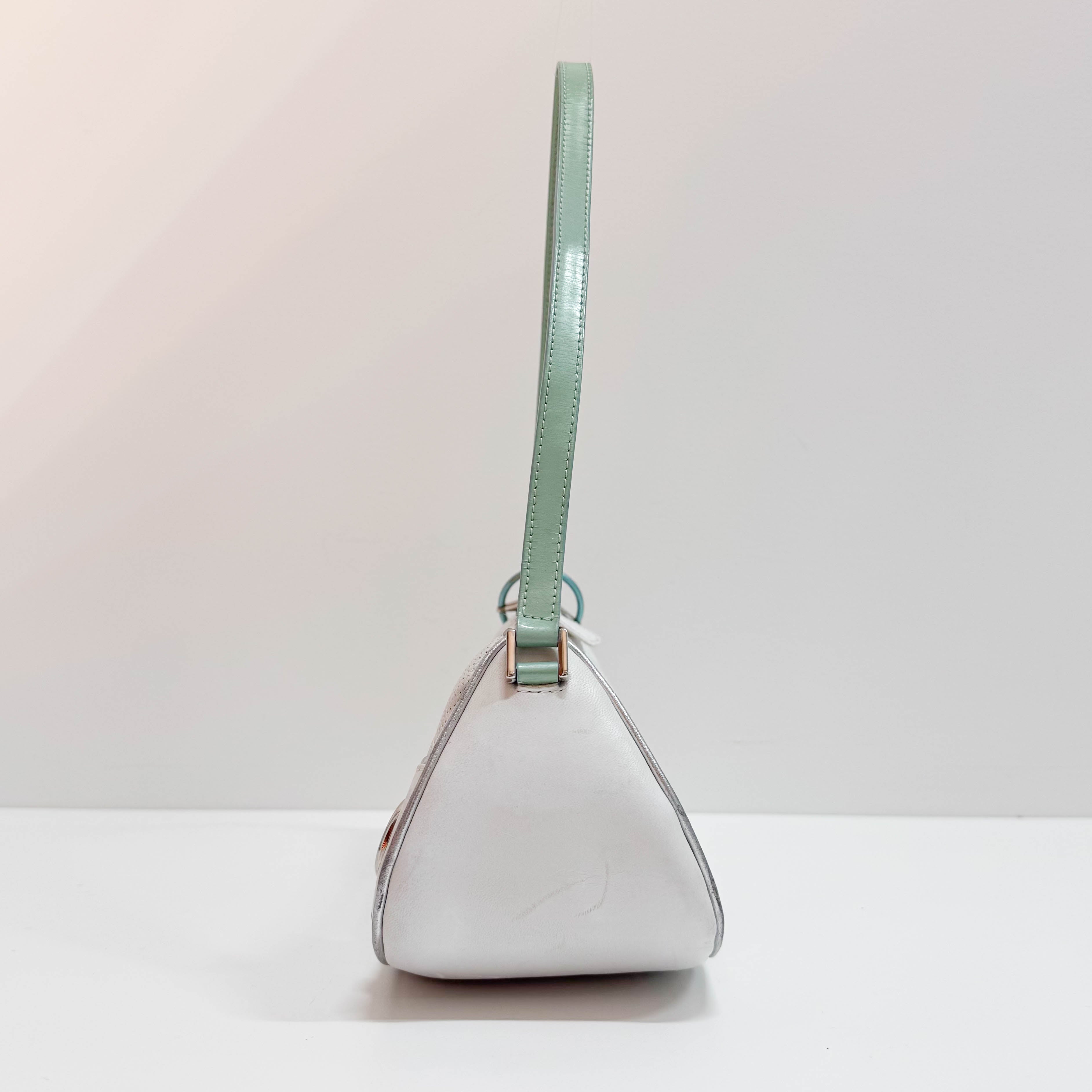 Montaigne License Plate Multi-color Leather Shoulder Bag