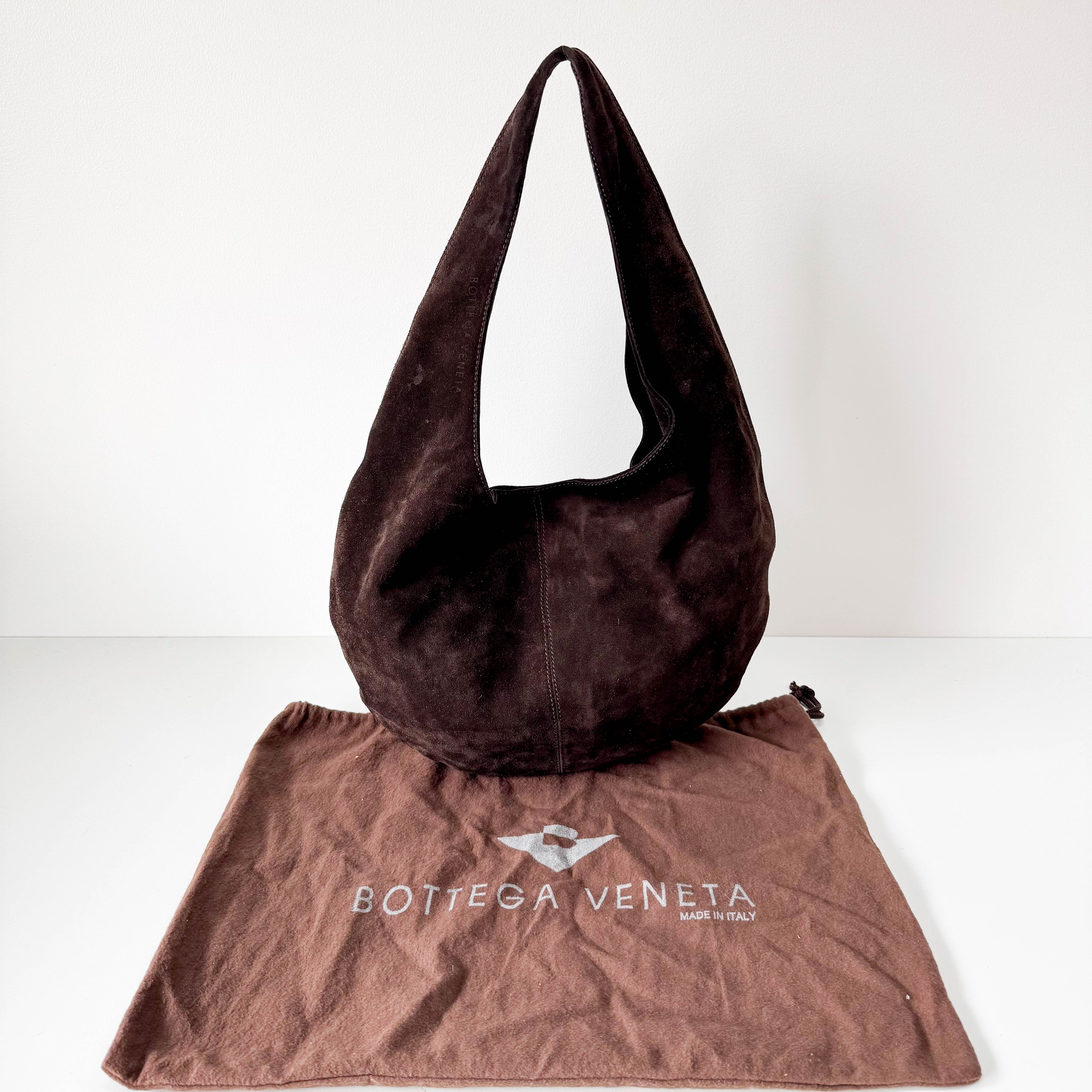 Suede Hobo Shoulder Bag