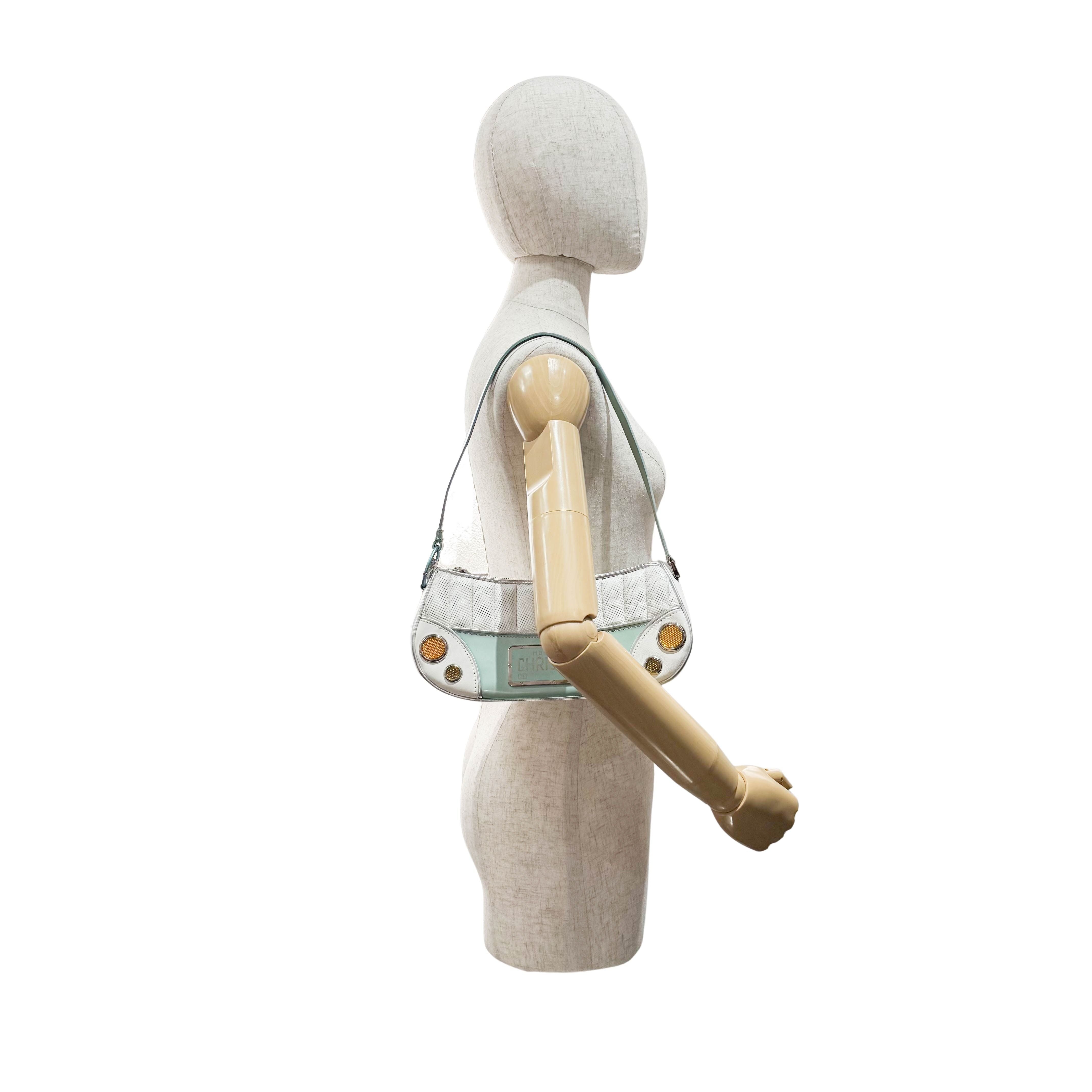 Montaigne License Plate Multi-color Leather Shoulder Bag