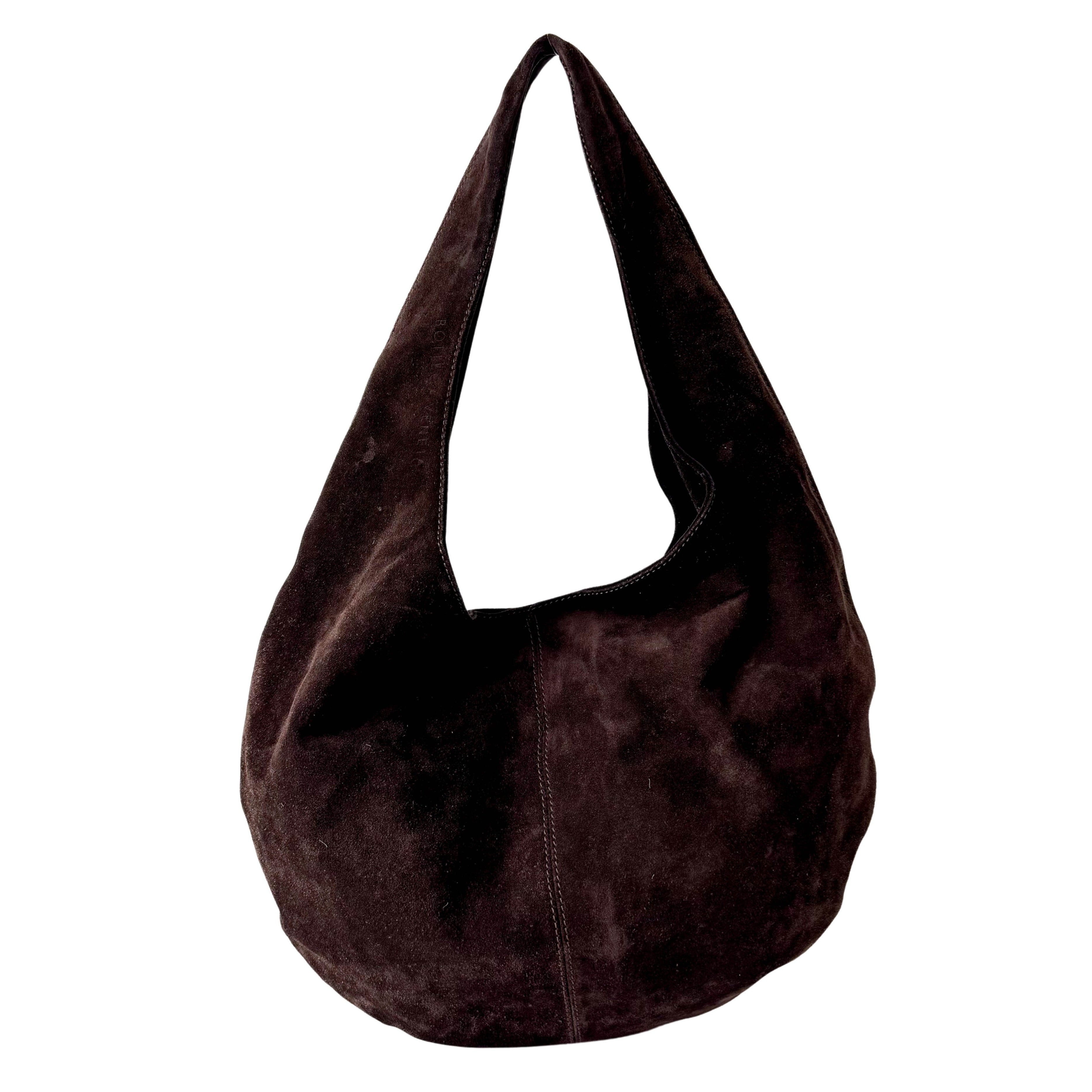 Suede Hobo Shoulder Bag