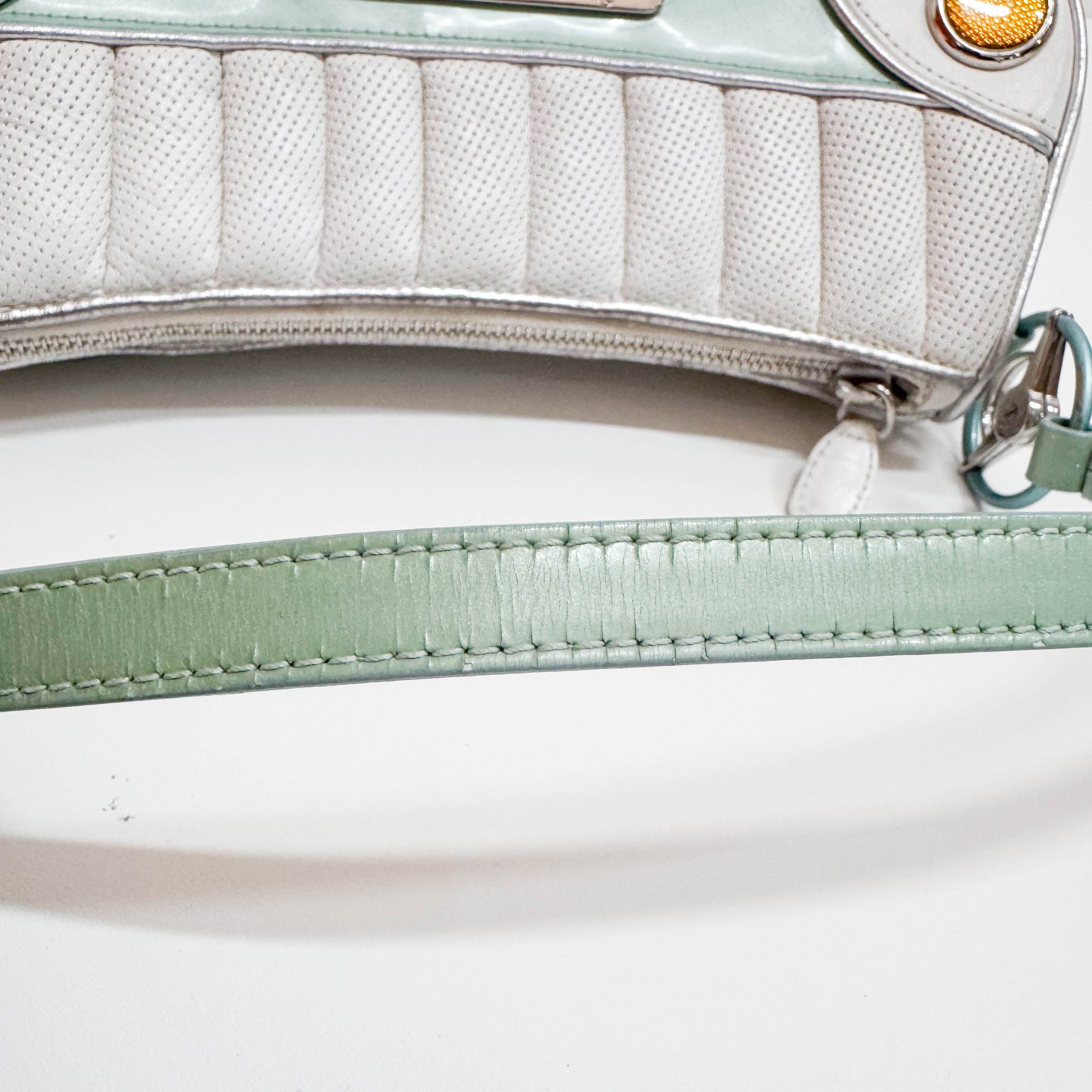 Montaigne License Plate Multi-color Leather Shoulder Bag