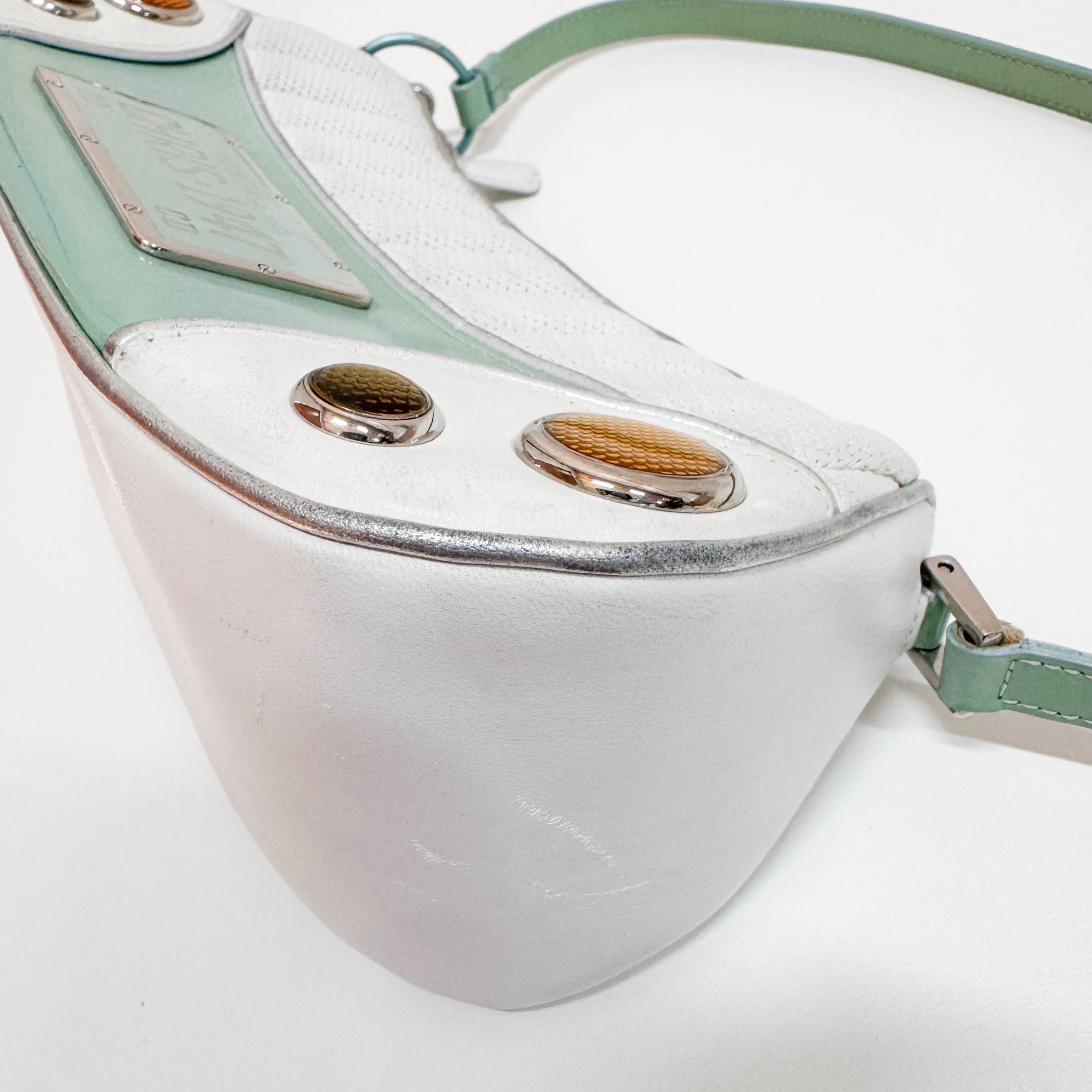 Montaigne License Plate Multi-color Leather Shoulder Bag