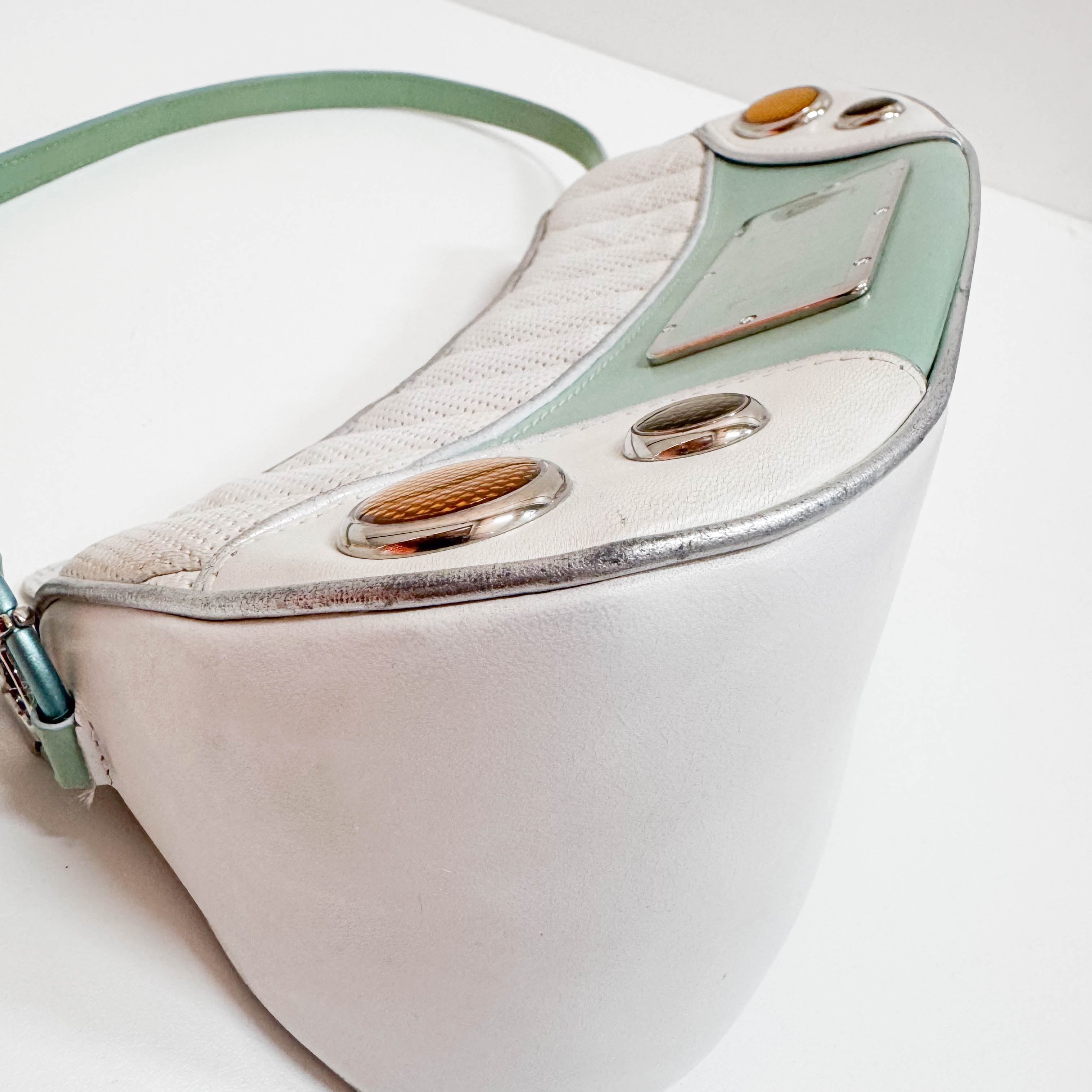 Montaigne License Plate Multi-color Leather Shoulder Bag