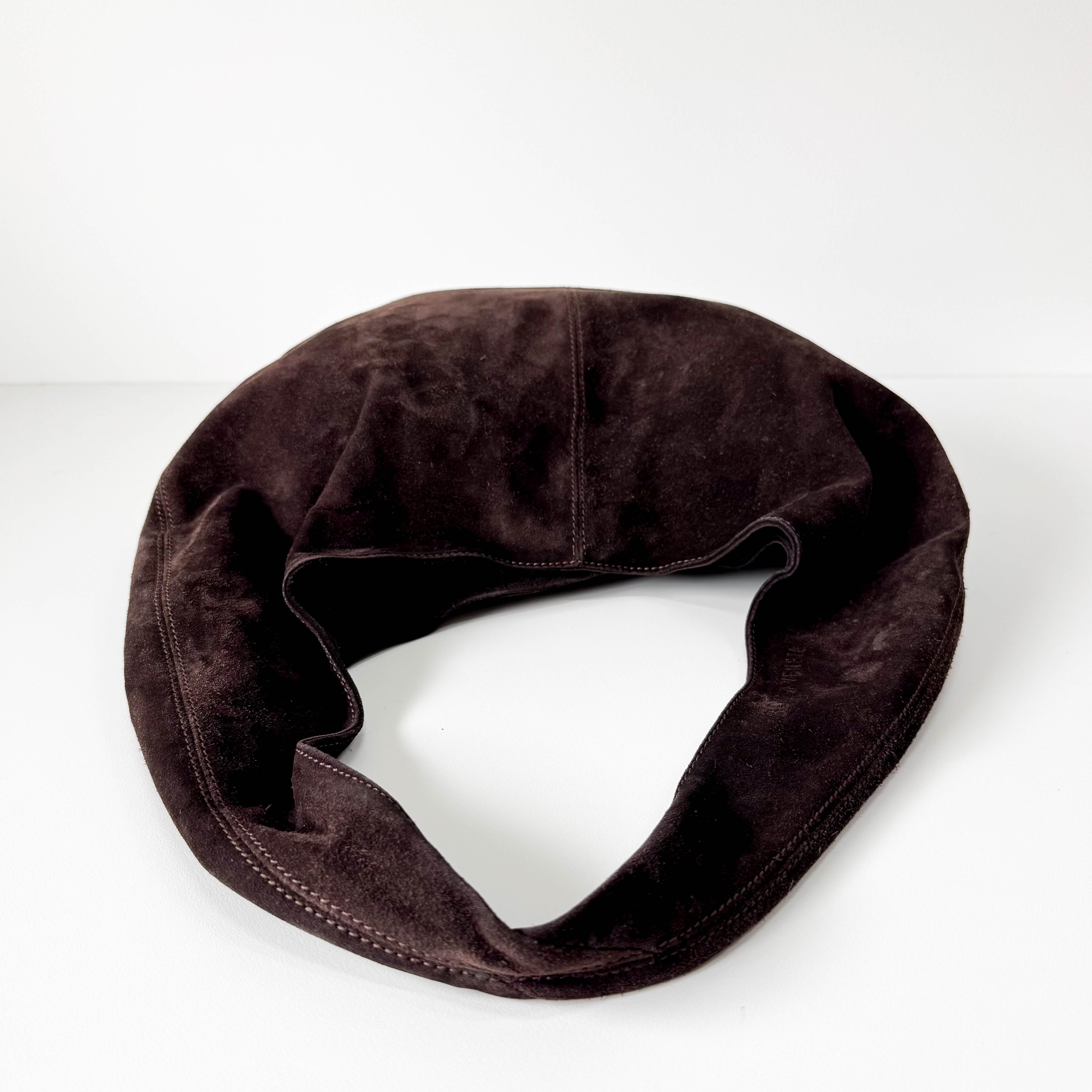 Suede Hobo Shoulder Bag