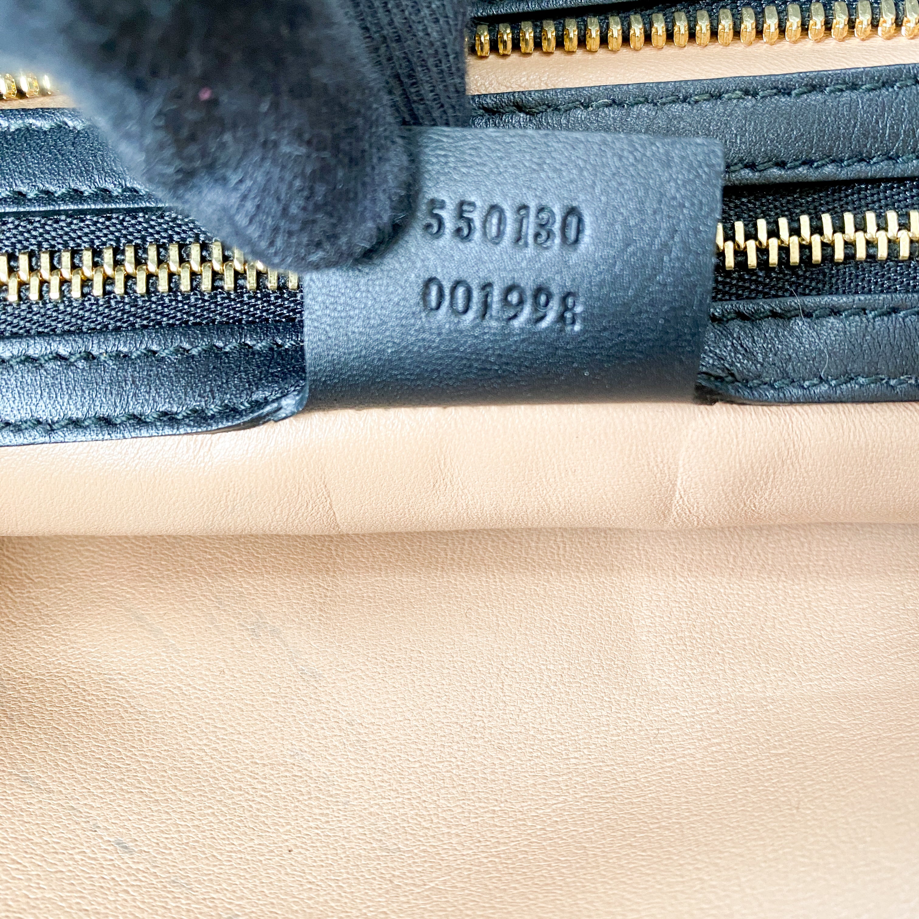 GG Marmont Arly Black Leather Shoulder Bag