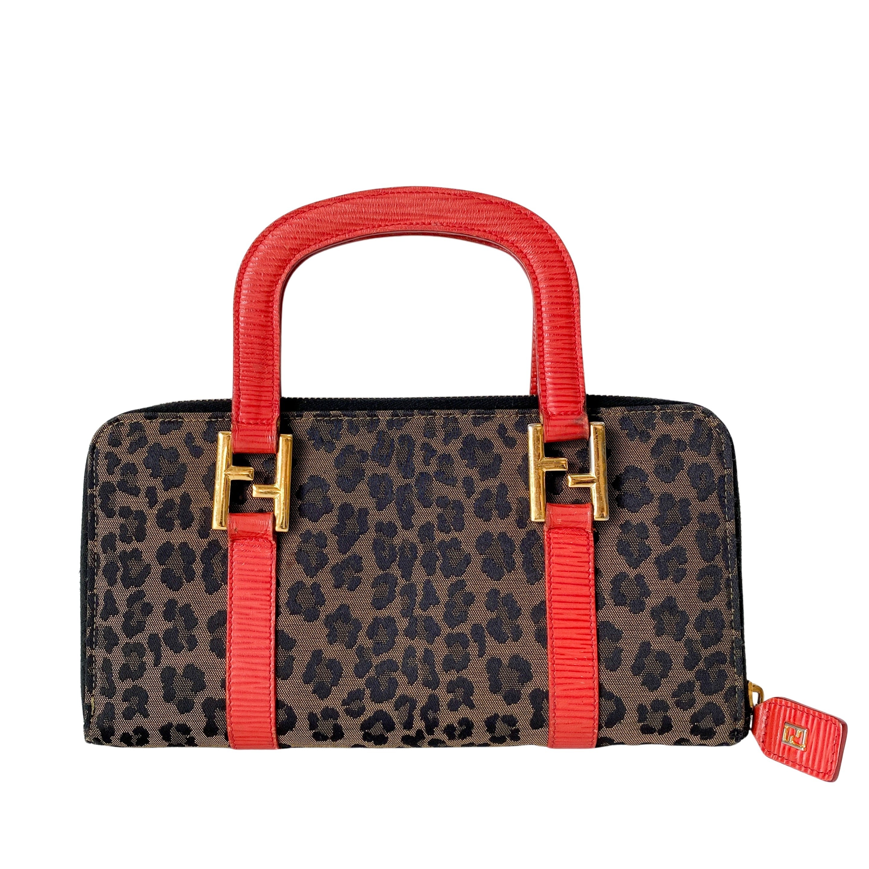 Small Brown Leopard Print Bag