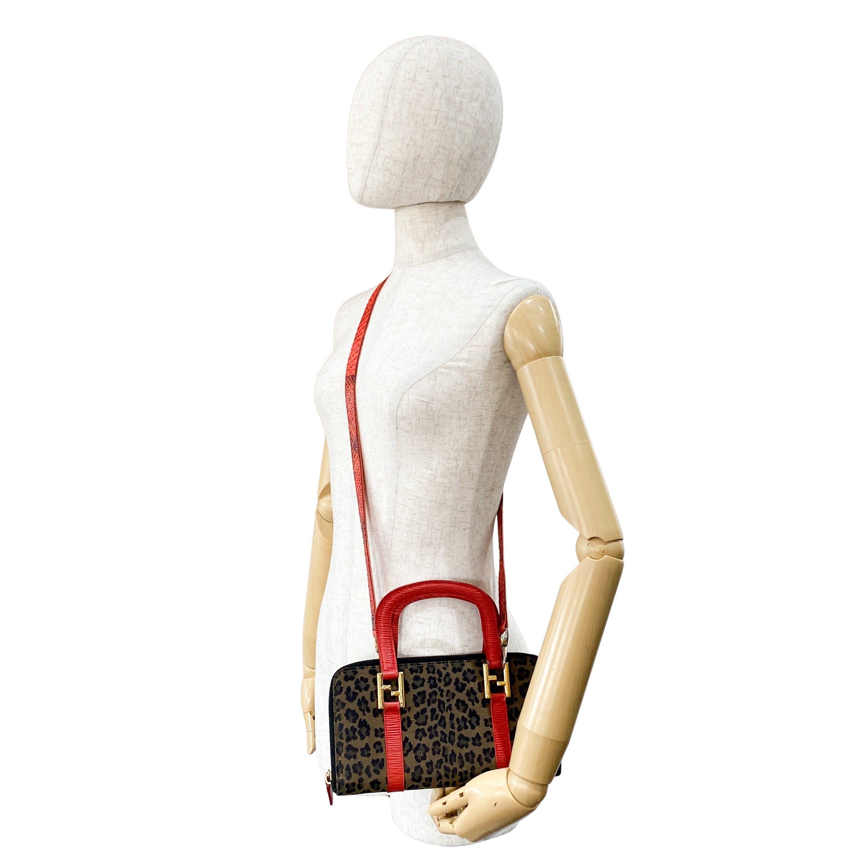 Small Brown Leopard Print Bag