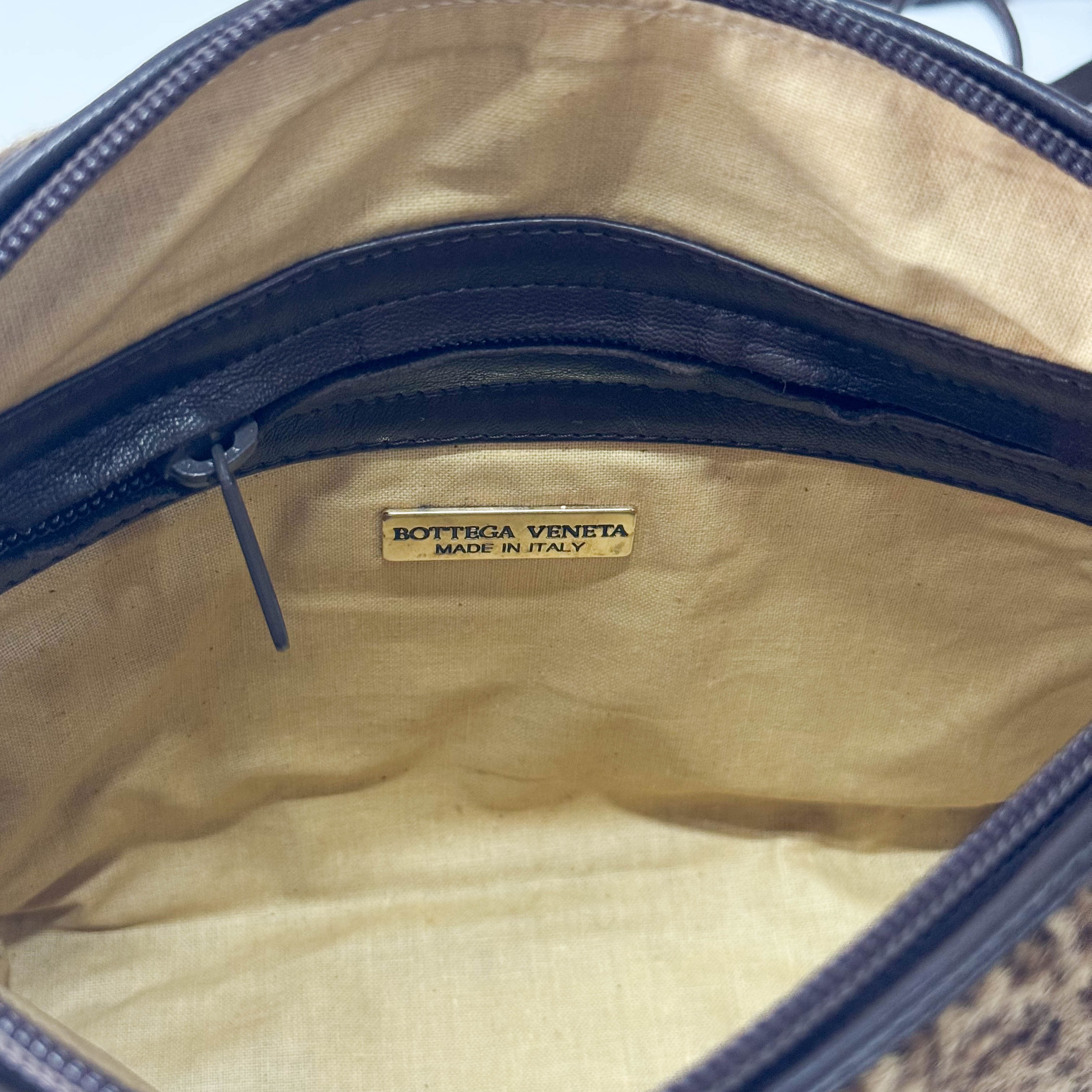 Leopard Print Pony Hair Shoulder Bag