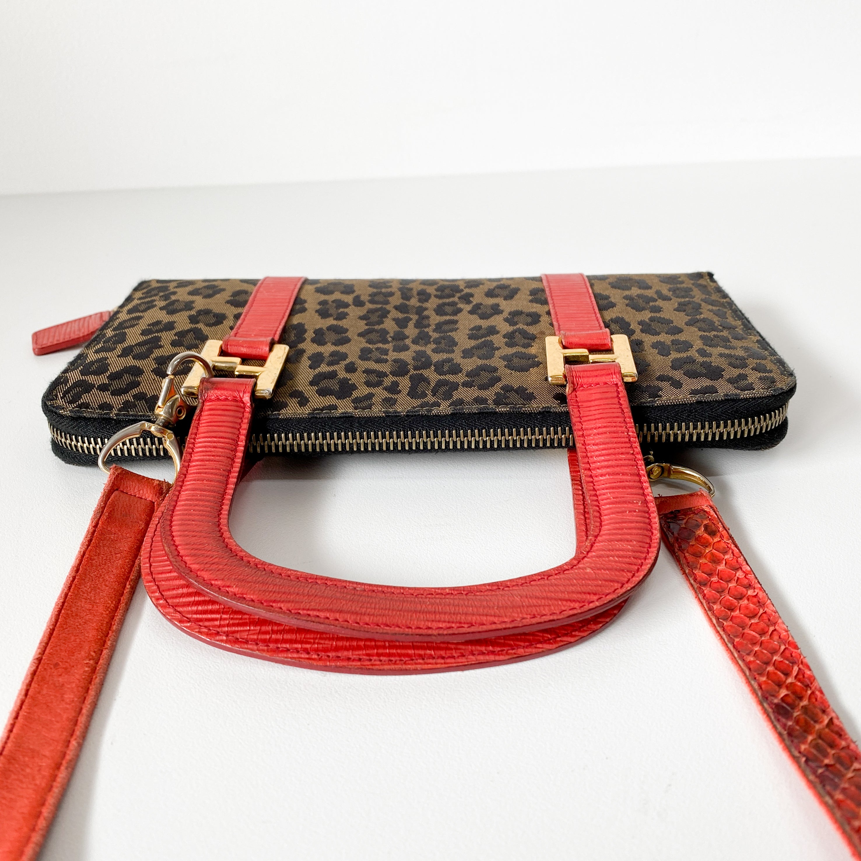 Small Brown Leopard Print Bag