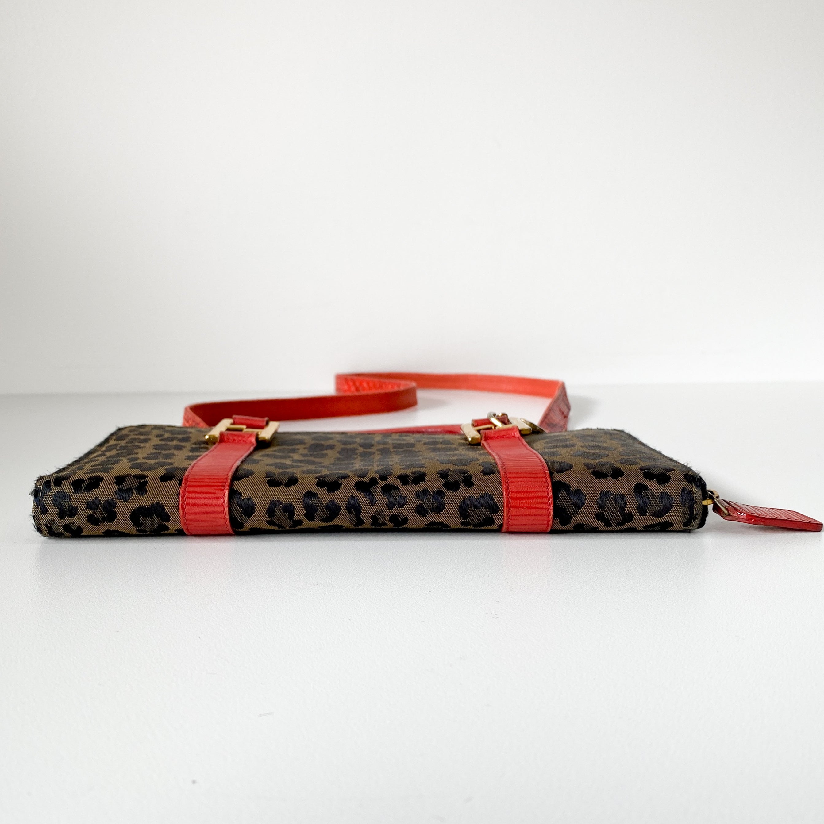 Small Brown Leopard Print Bag