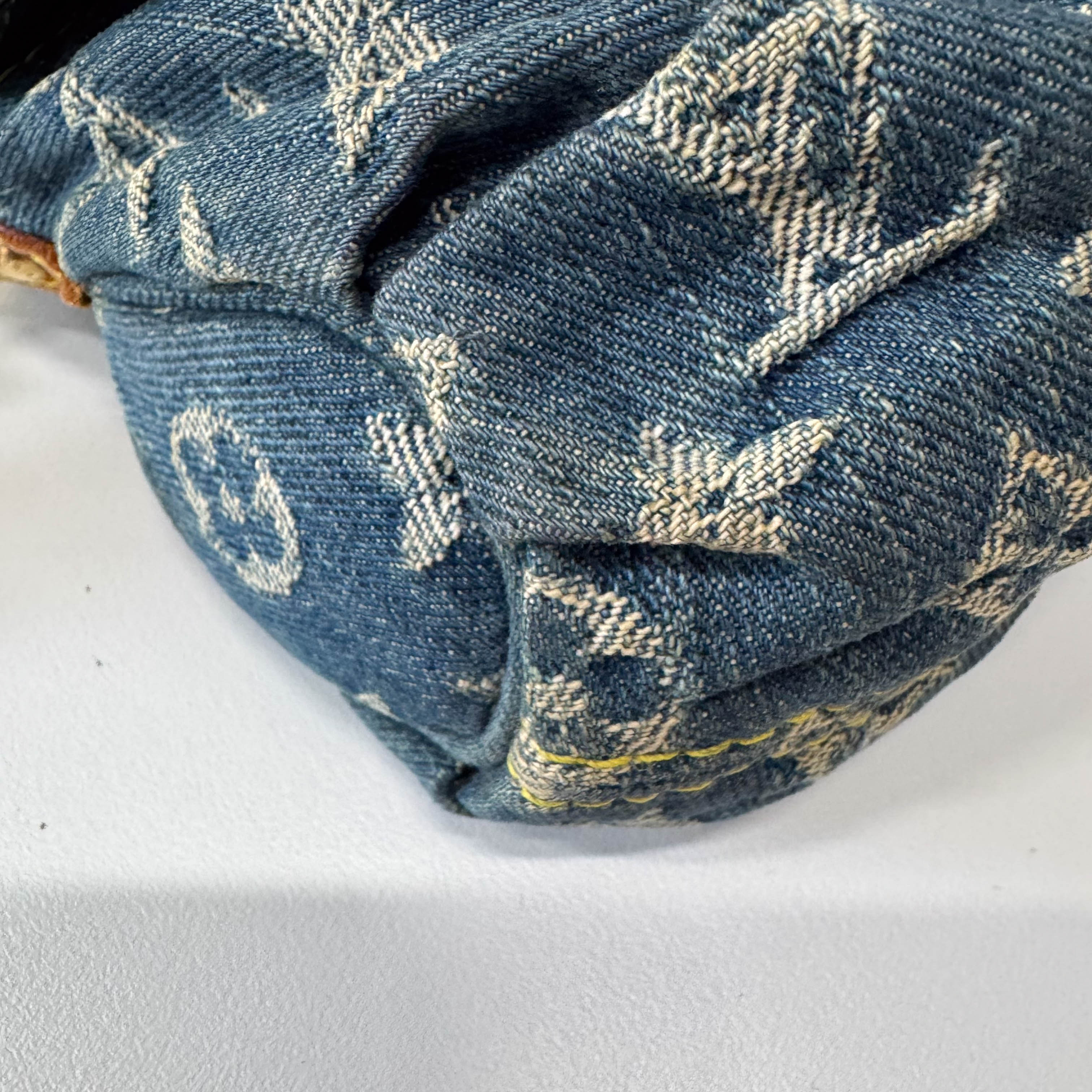 Mini Pleaty Blue Denim Bag