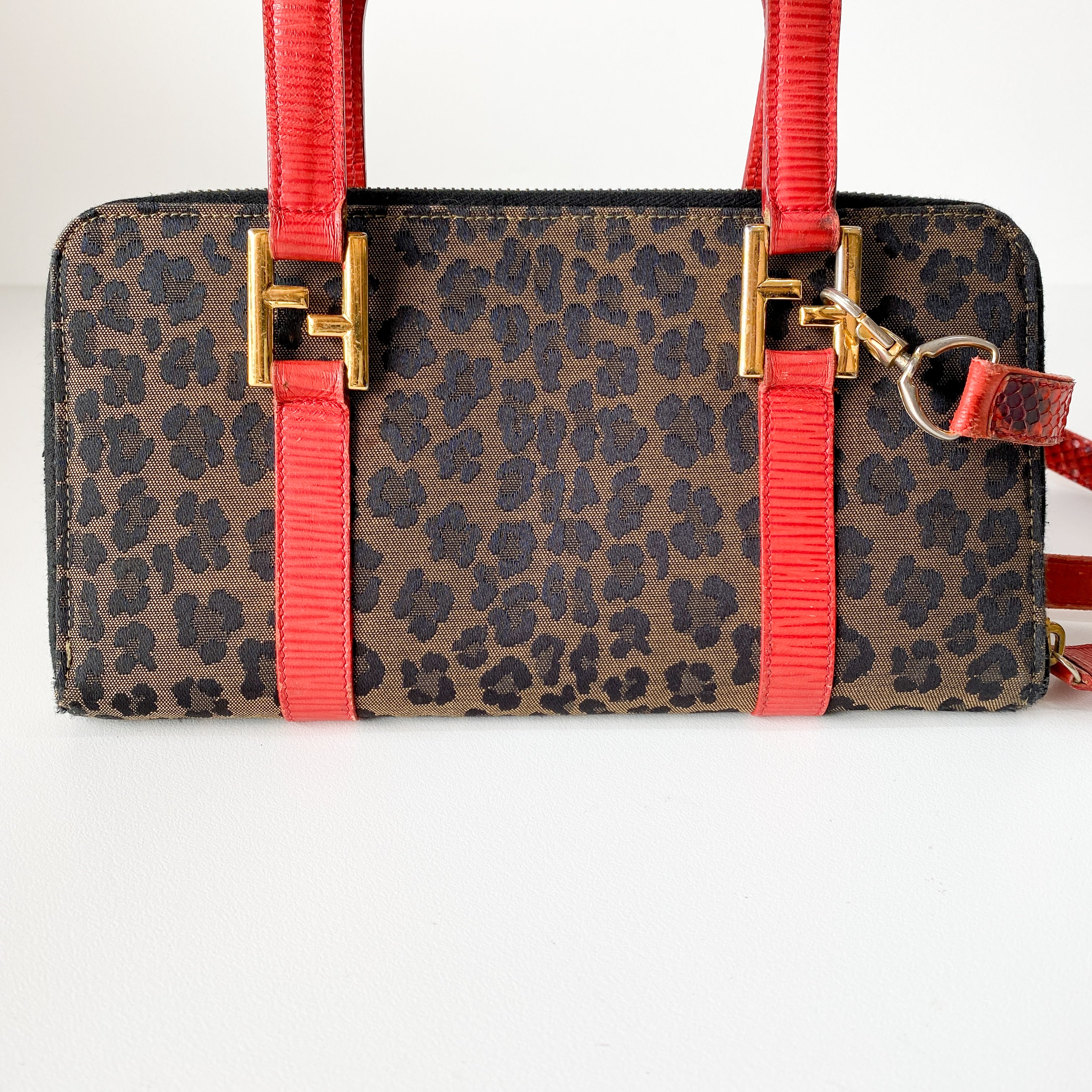 Small Brown Leopard Print Bag