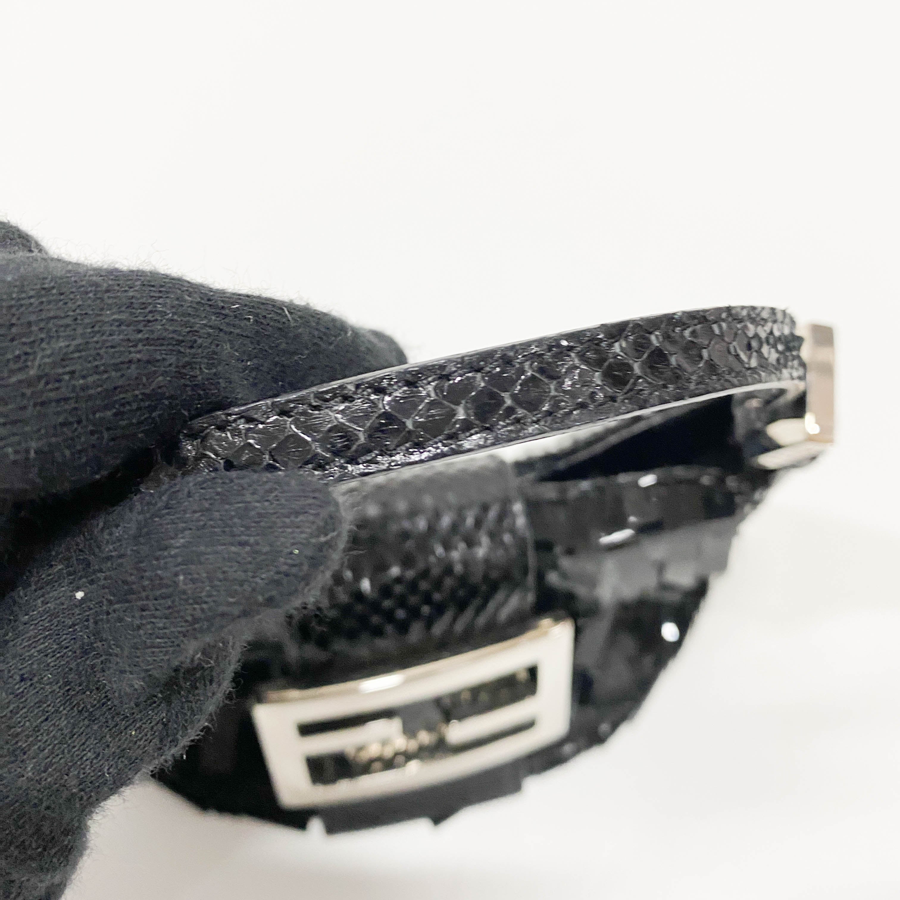 Croissant Mini Black Sequin Handbag