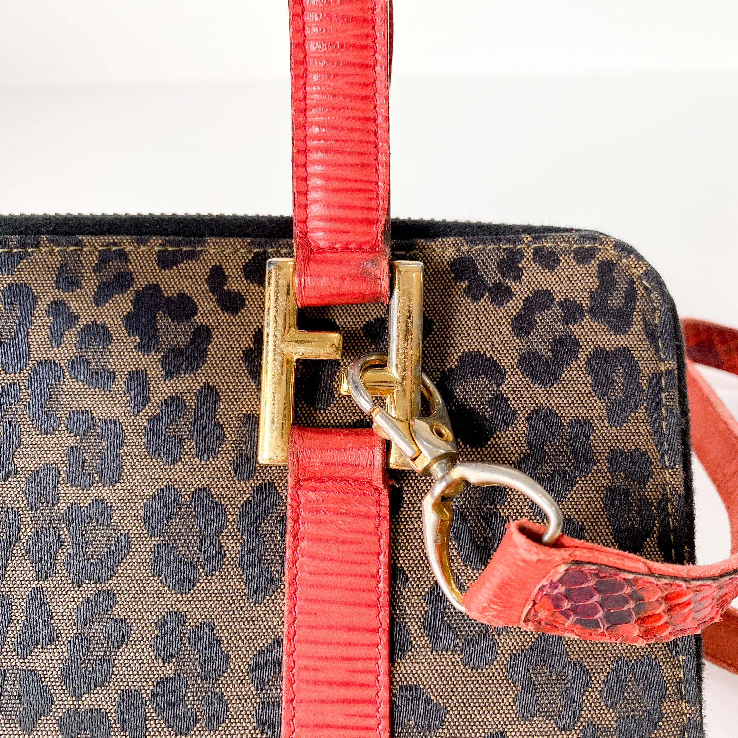 Small Brown Leopard Print Bag