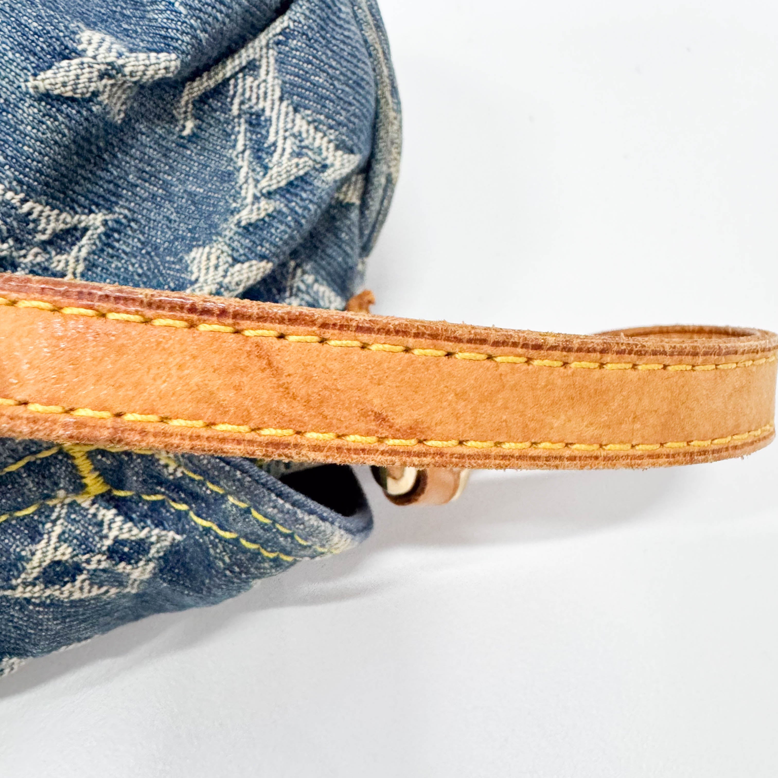 Mini Pleaty Blue Denim Bag