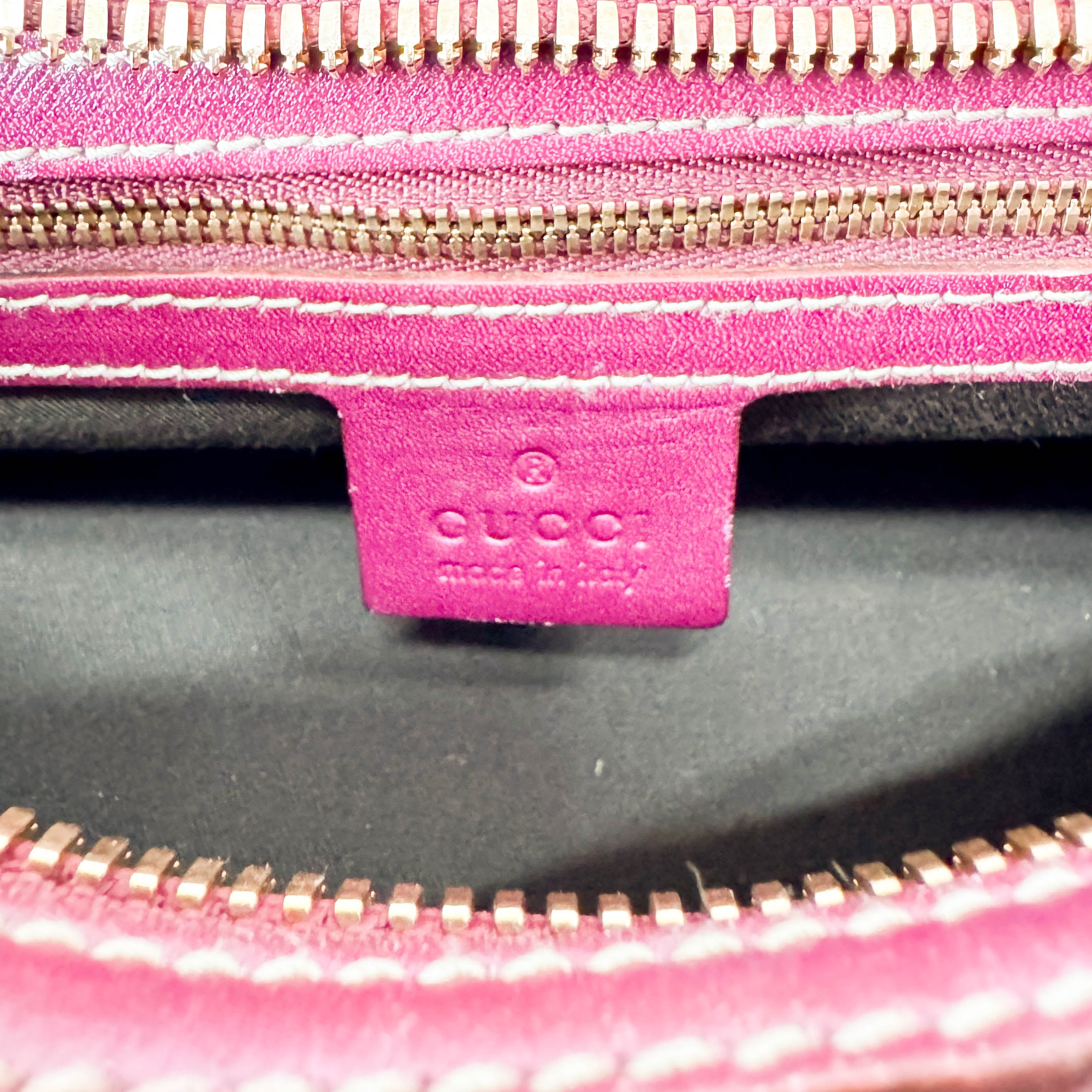 Leather Burgundy Horsebit Shoulder Bag