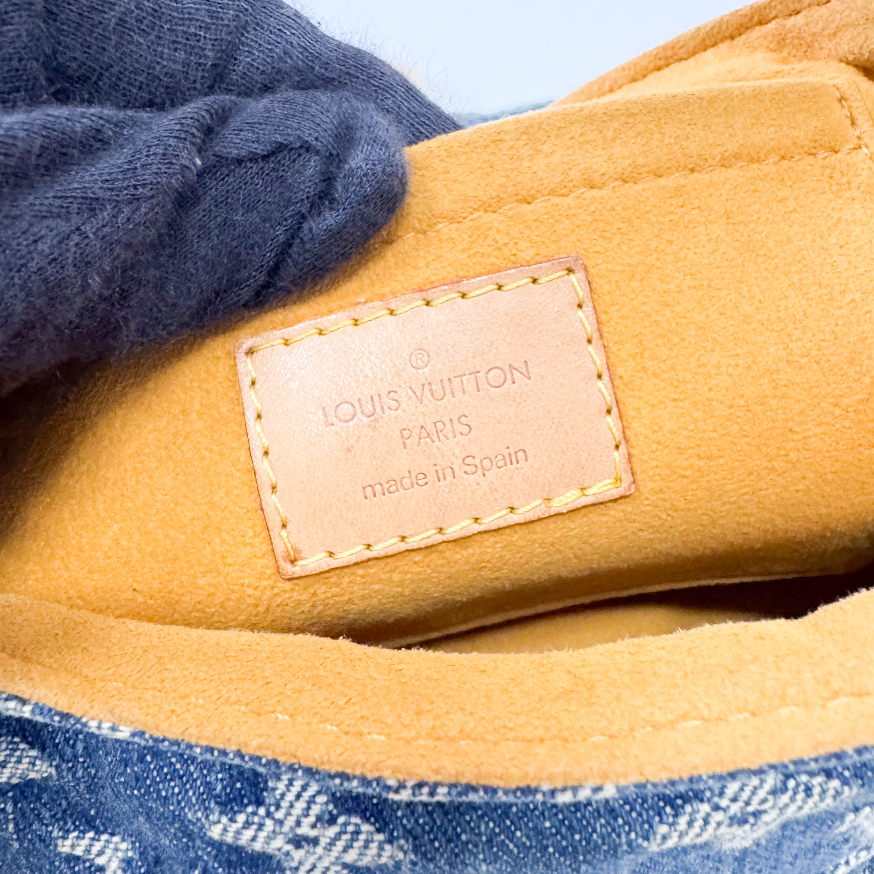 Mini Pleaty Blue Denim Bag