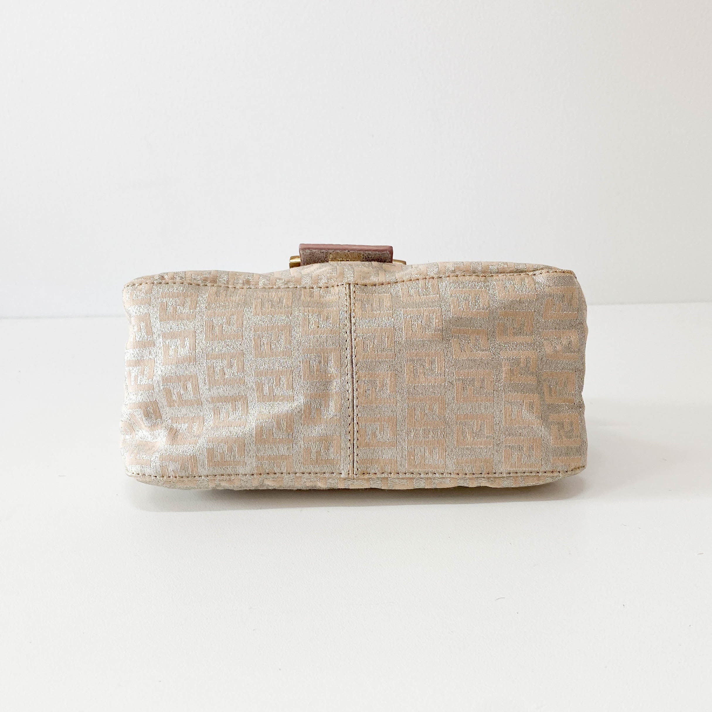 Mini Mamma Baguette Pink Coated Canvas Bag