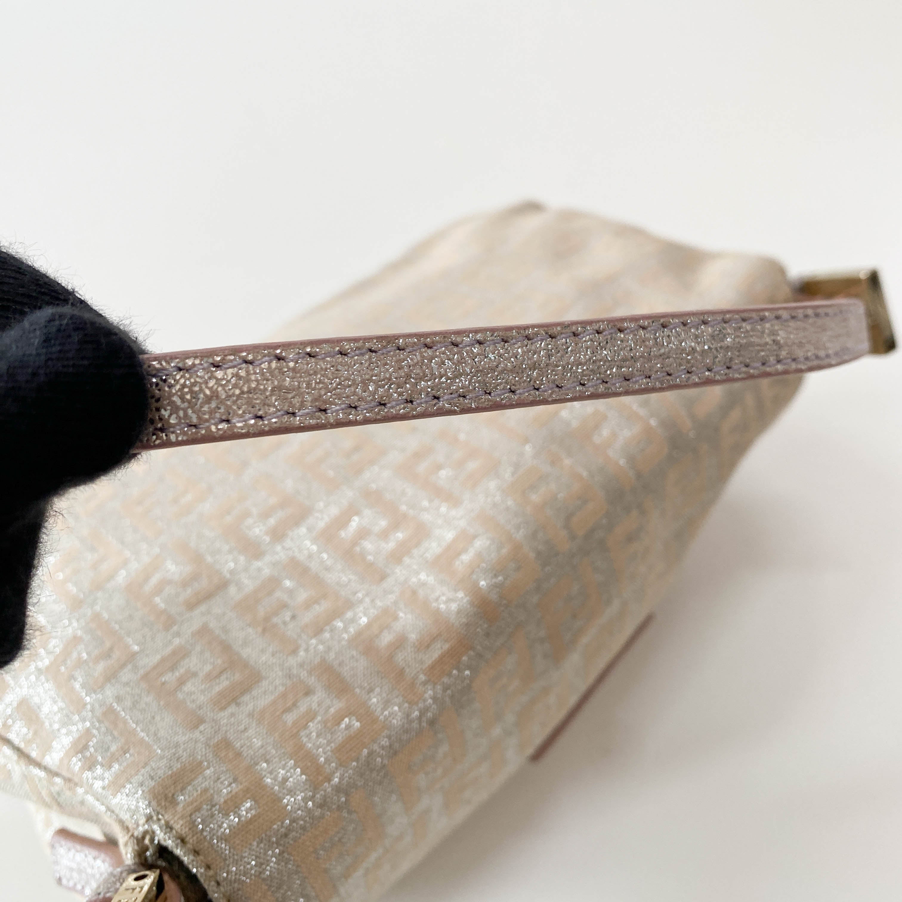 Mini Mamma Baguette Pink Coated Canvas Bag