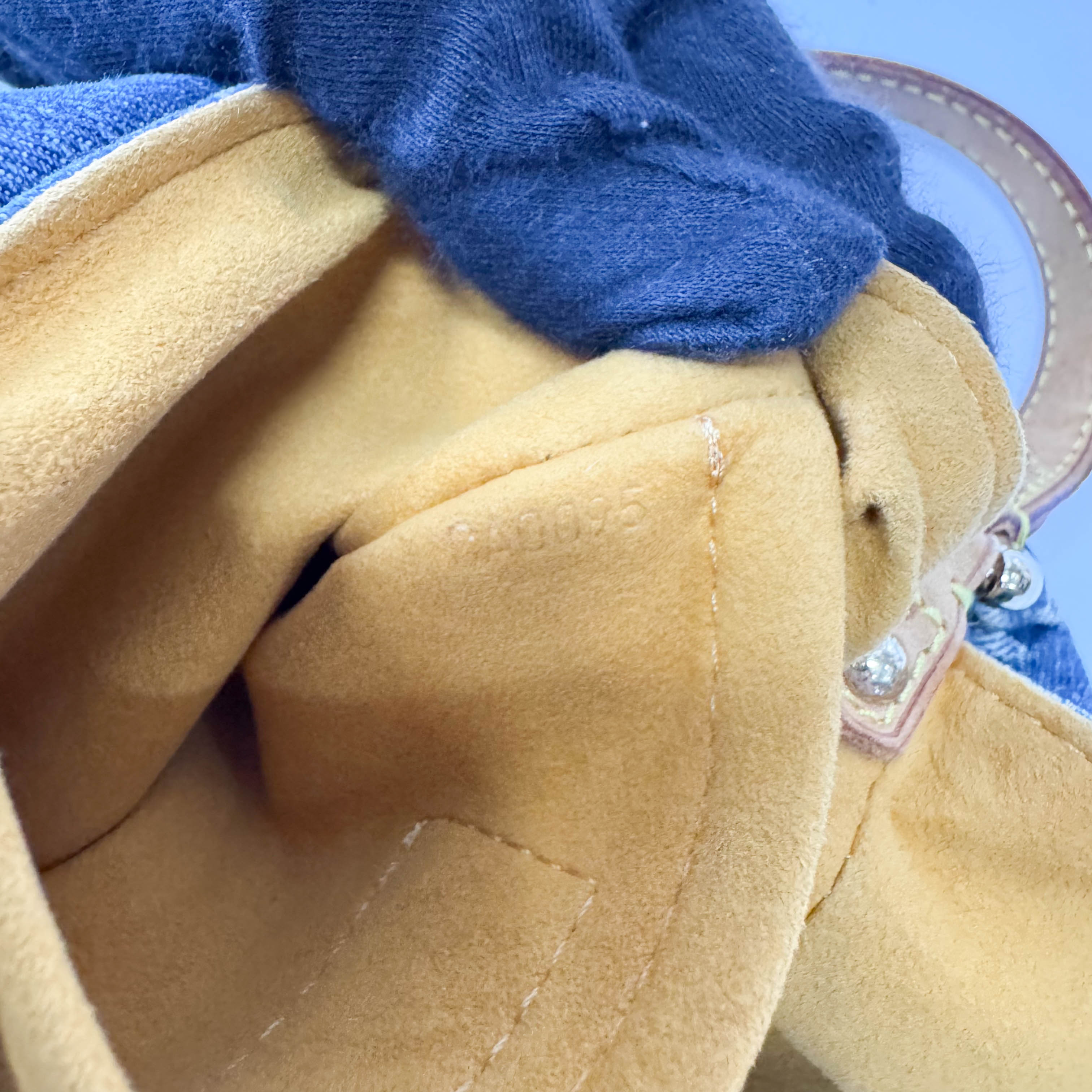 Mini Pleaty Blue Denim Bag