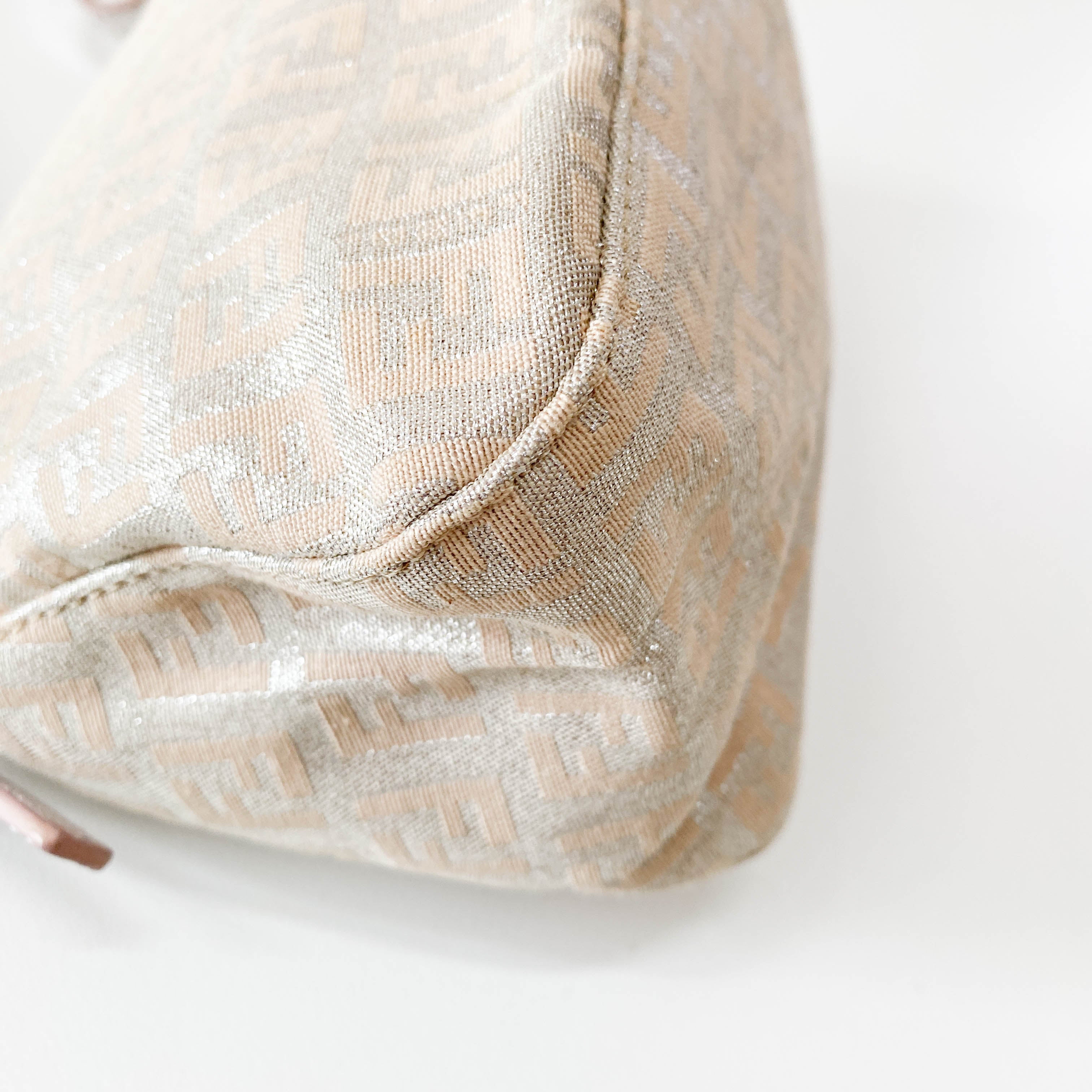 Mini Mamma Baguette Pink Coated Canvas Bag