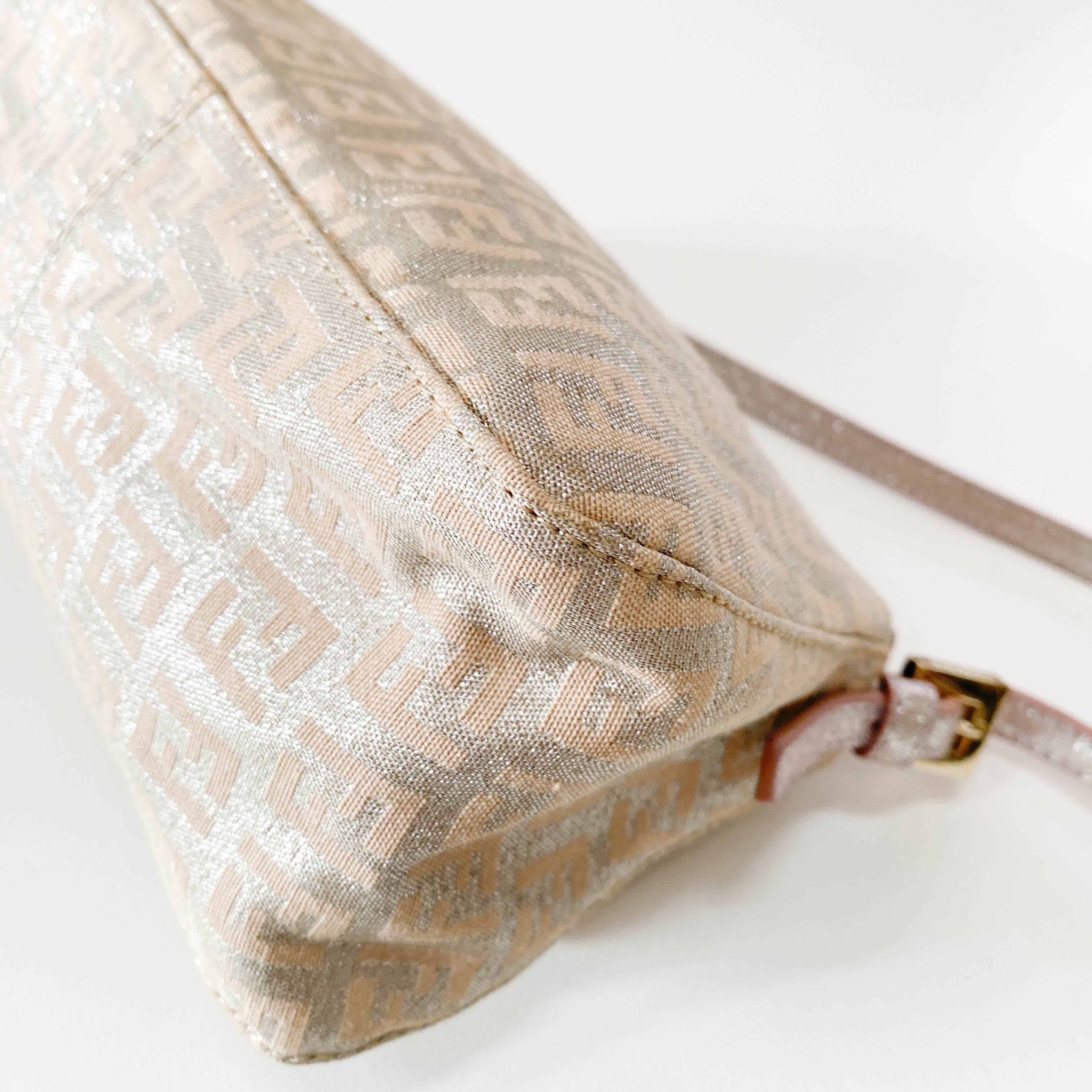 Mini Mamma Baguette Pink Coated Canvas Bag