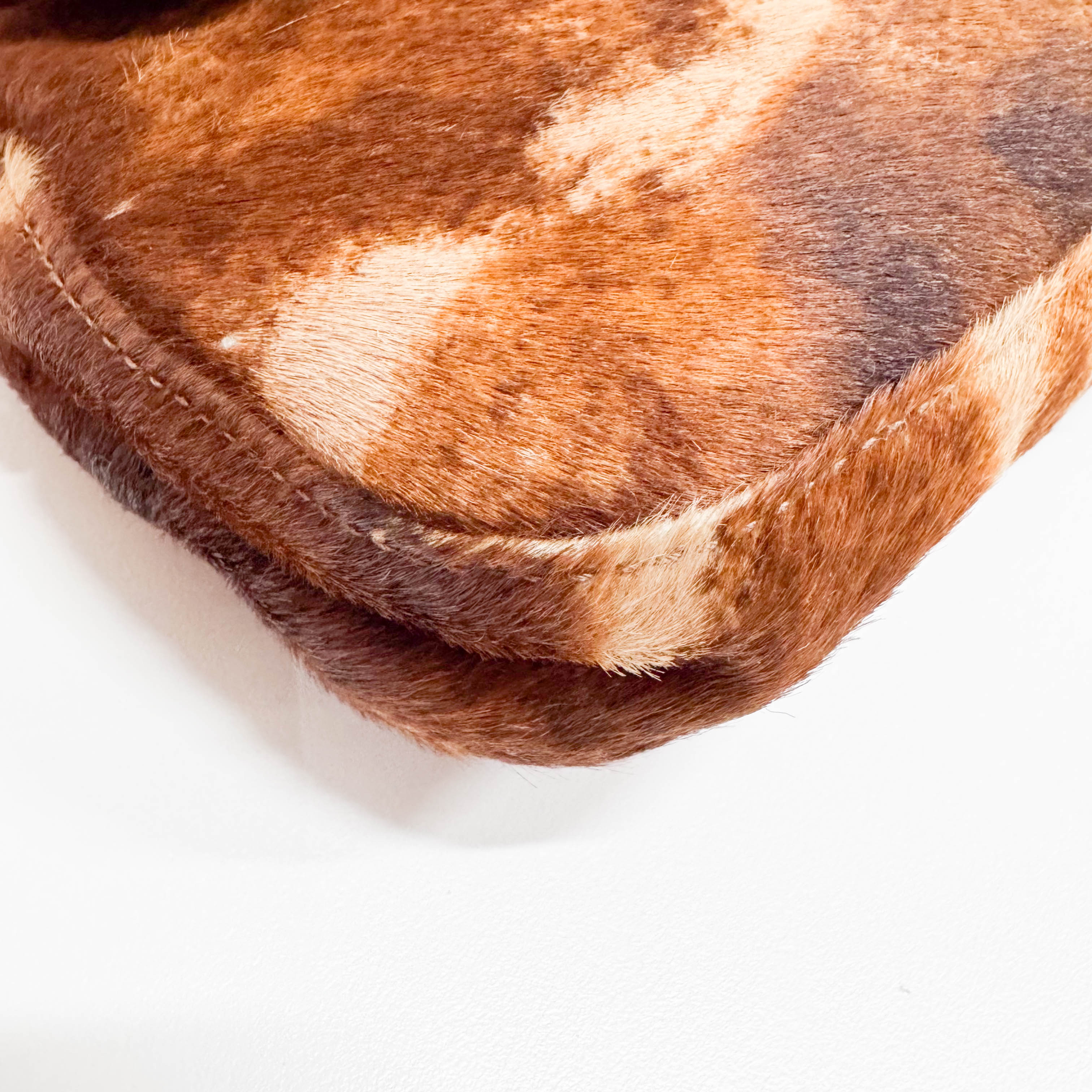 Baguette Brown Pony Hair Shoulder Bag