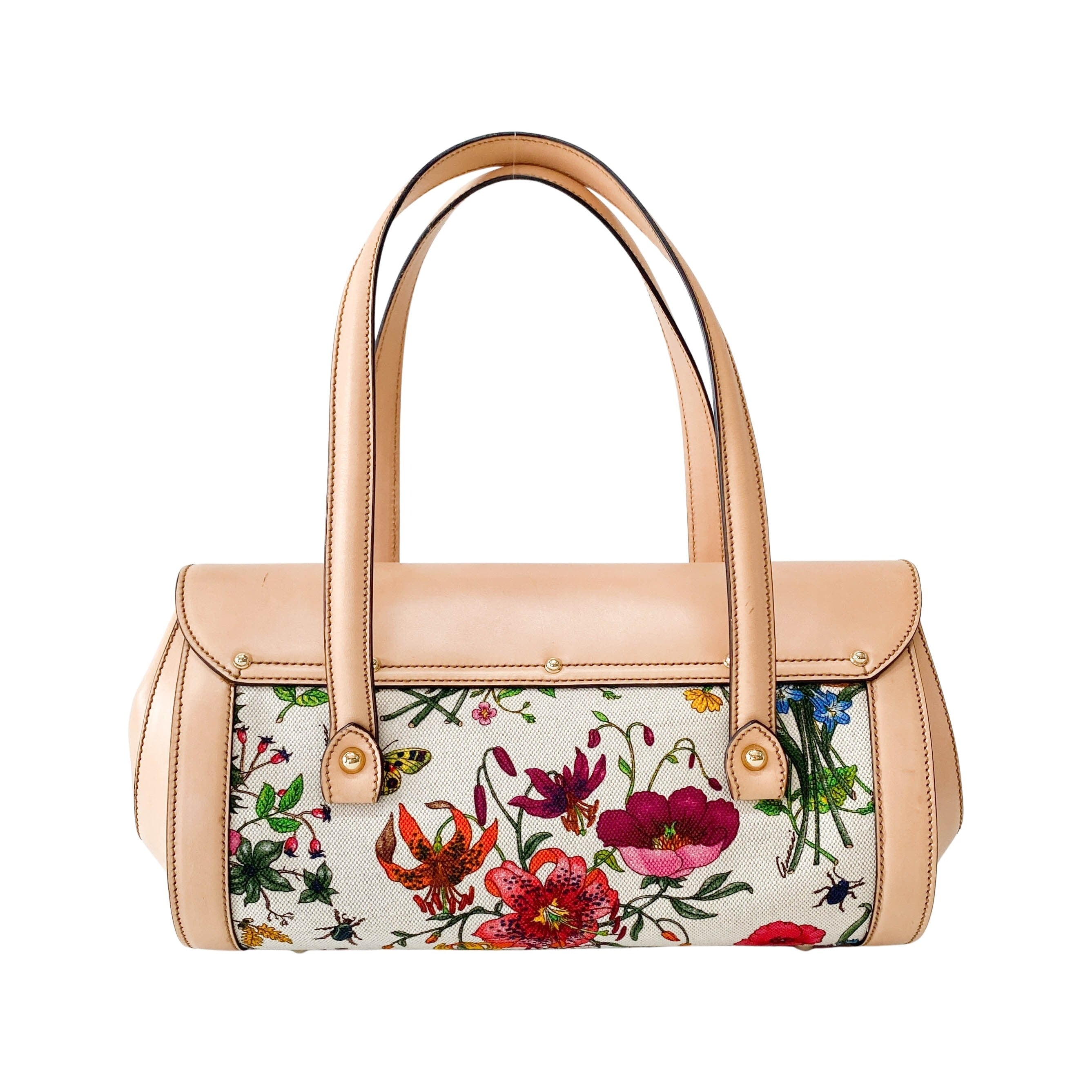 Bamboo Multi-colour Floral Canvas Bag