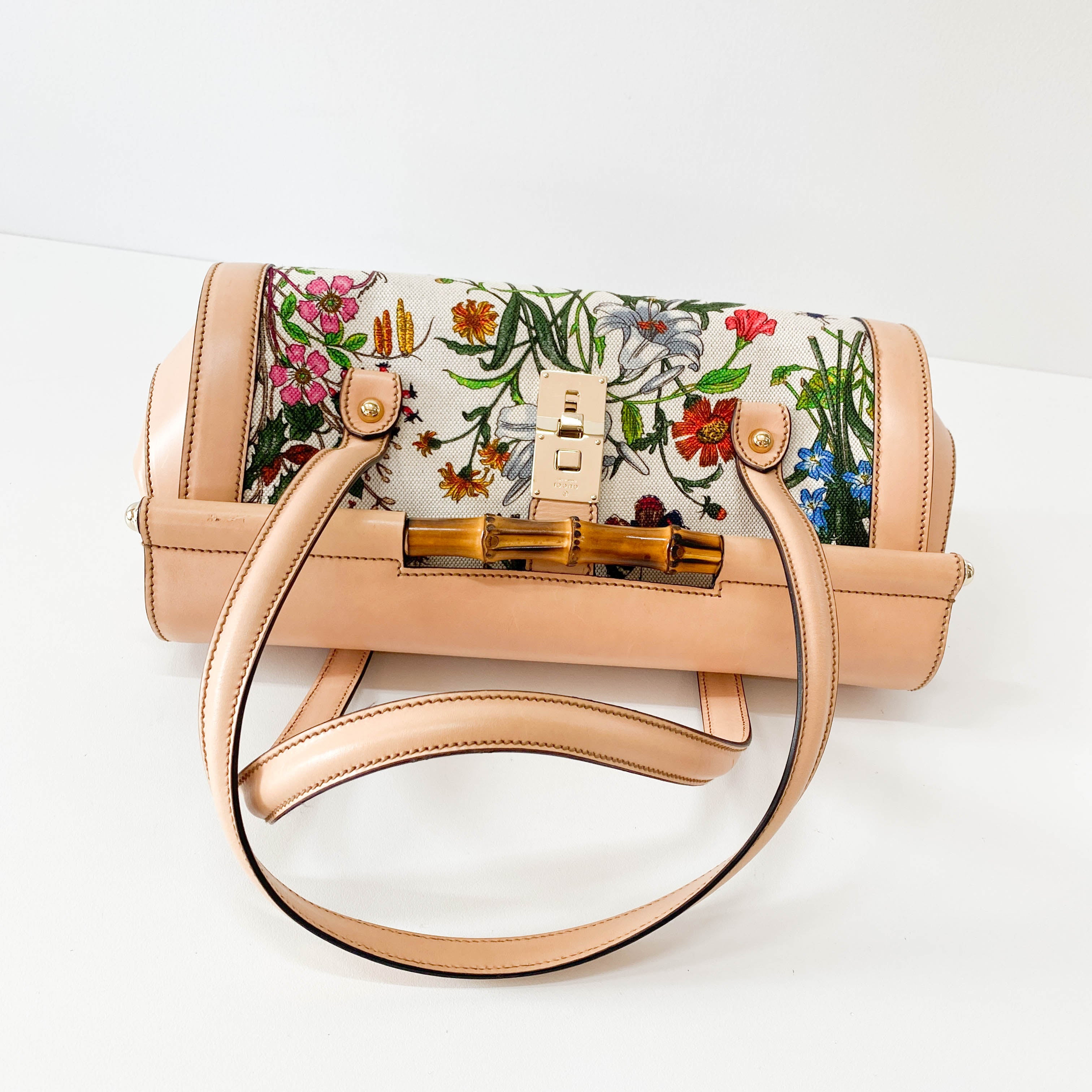 Bamboo Multi-colour Floral Canvas Bag