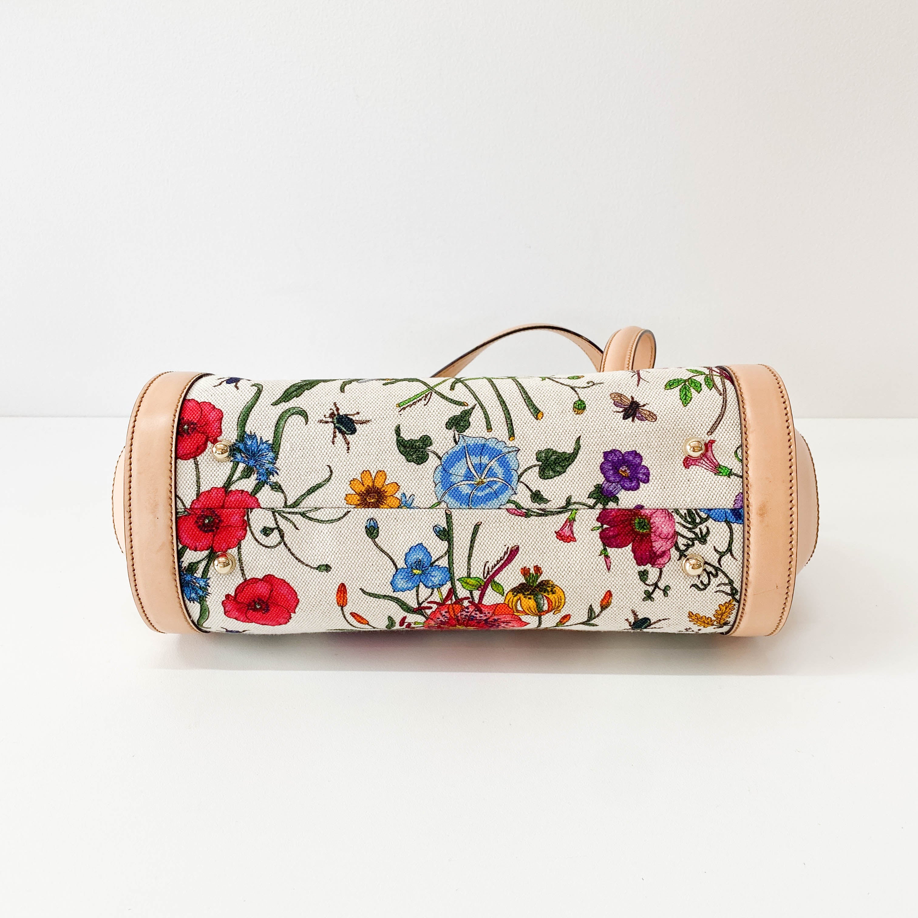 Bamboo Multi-colour Floral Canvas Bag