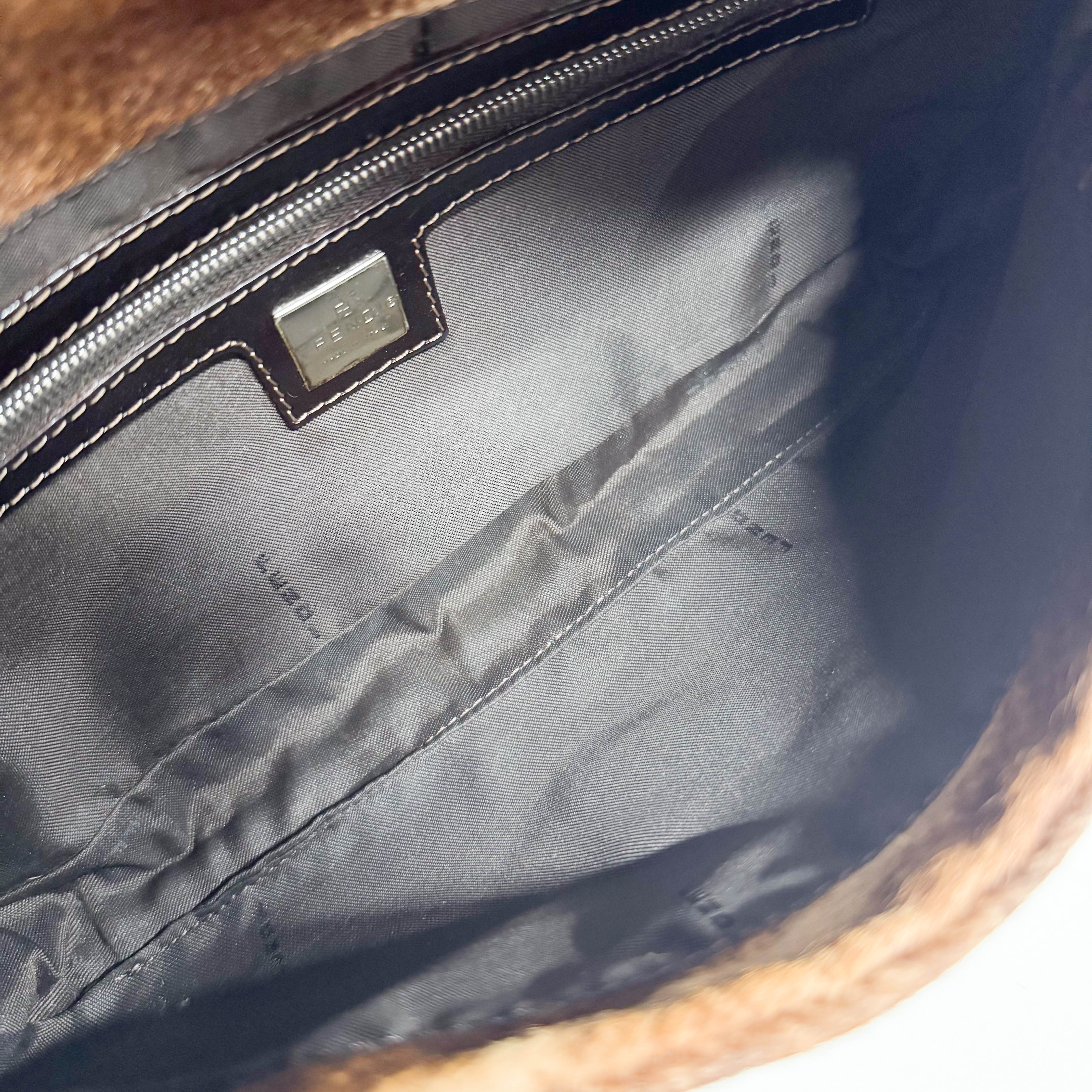 Baguette Brown Pony Hair Shoulder Bag