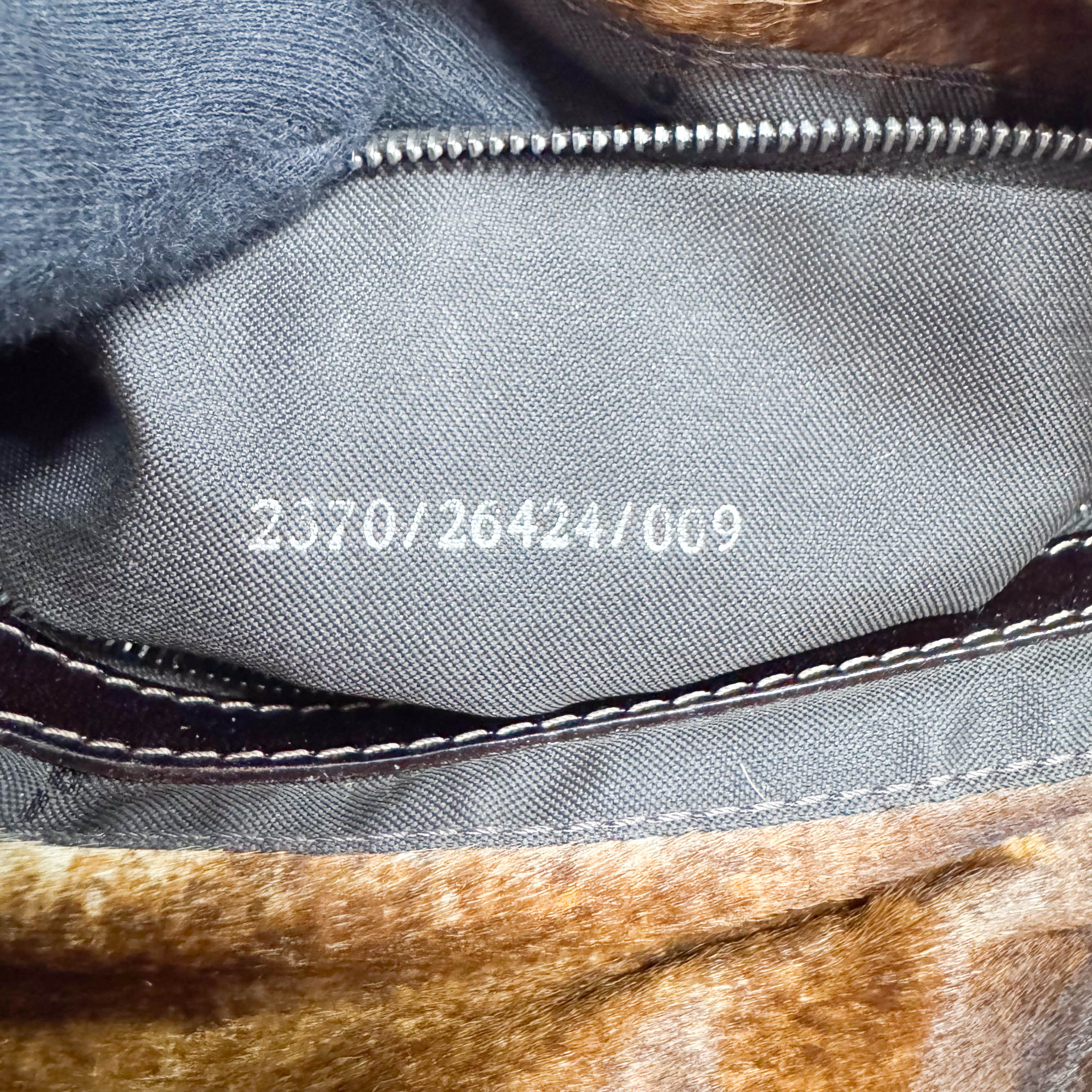 Baguette Brown Pony Hair Shoulder Bag