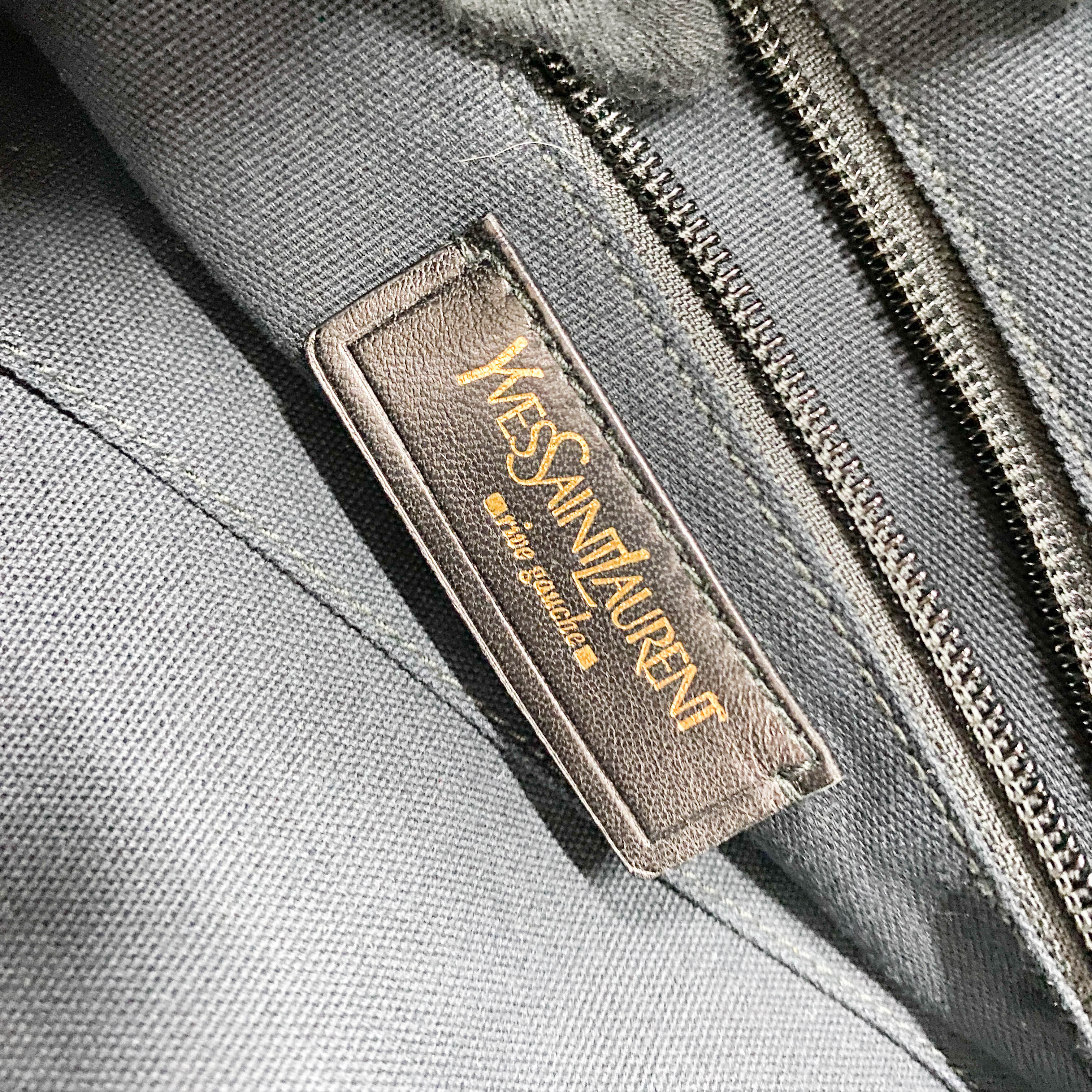 Grey Croc Embossed Leather Tote Handbag