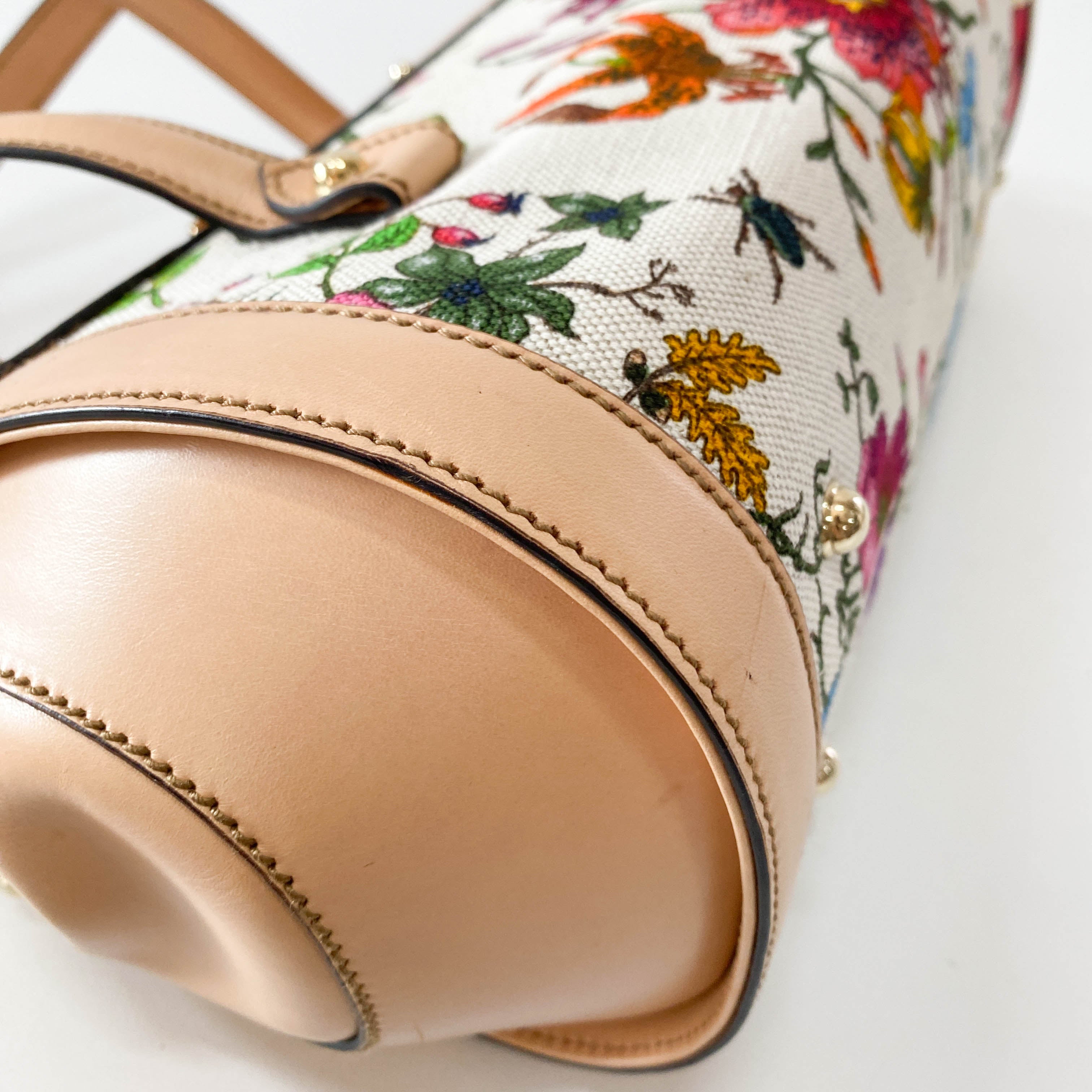 Bamboo Multi-colour Floral Canvas Bag