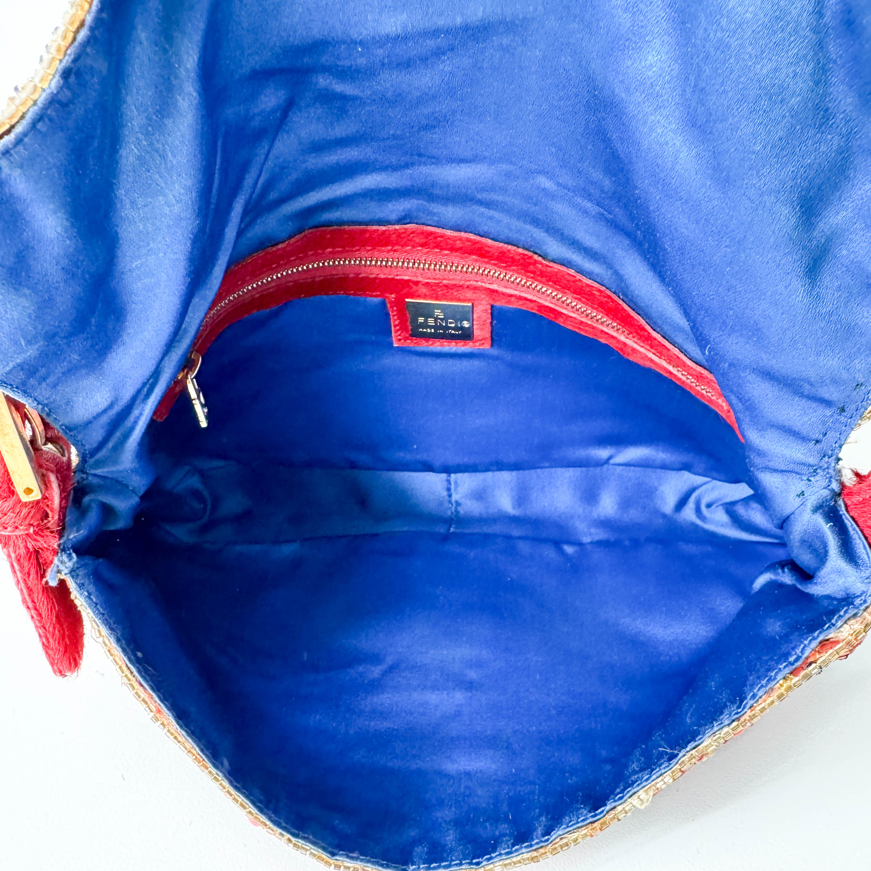 Baguette Multicolor Beaded Shoulder Bag