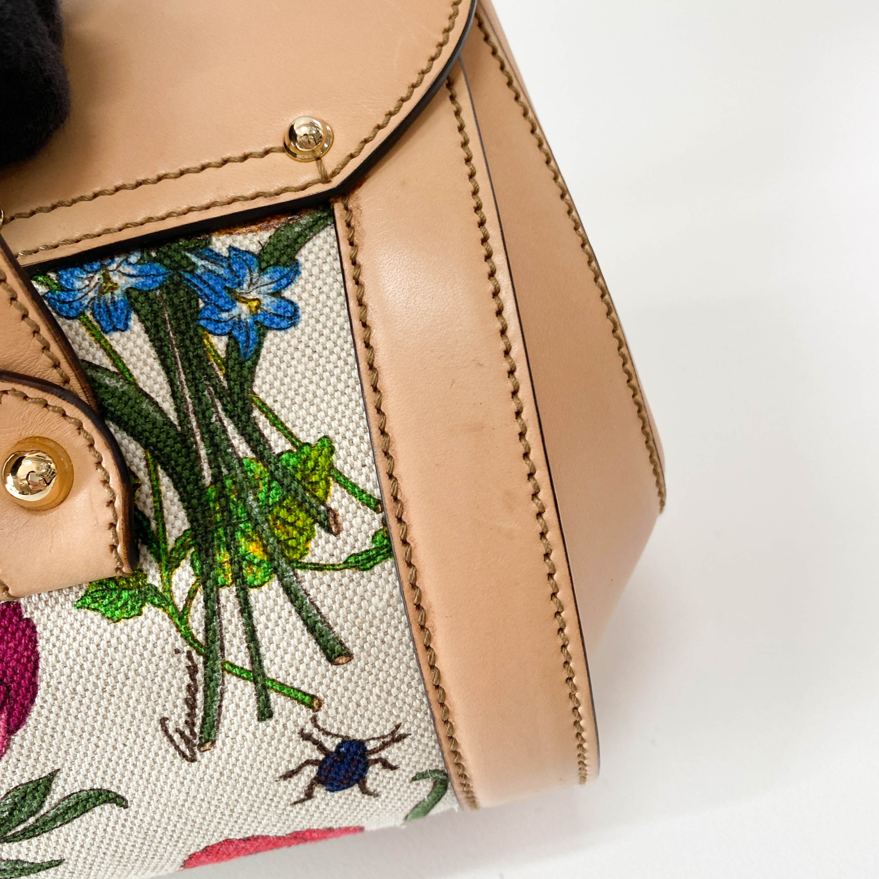 Bamboo Multi-colour Floral Canvas Bag