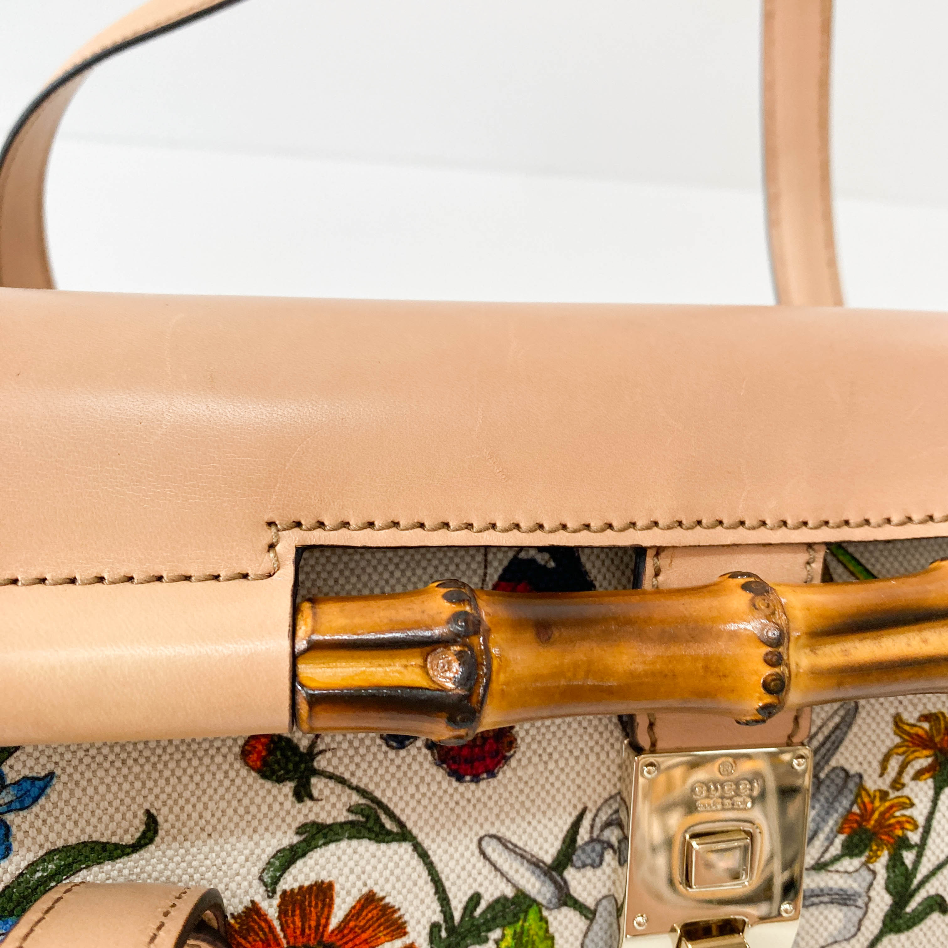 Bamboo Multi-colour Floral Canvas Bag