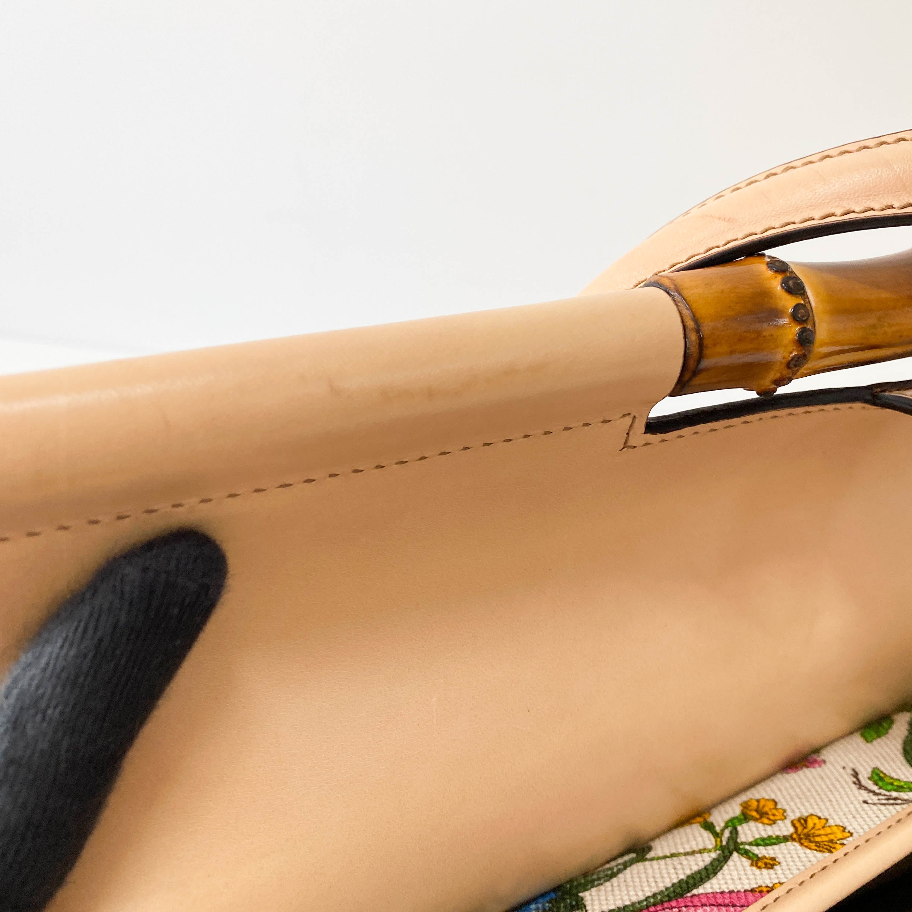 Bamboo Multi-colour Floral Canvas Bag