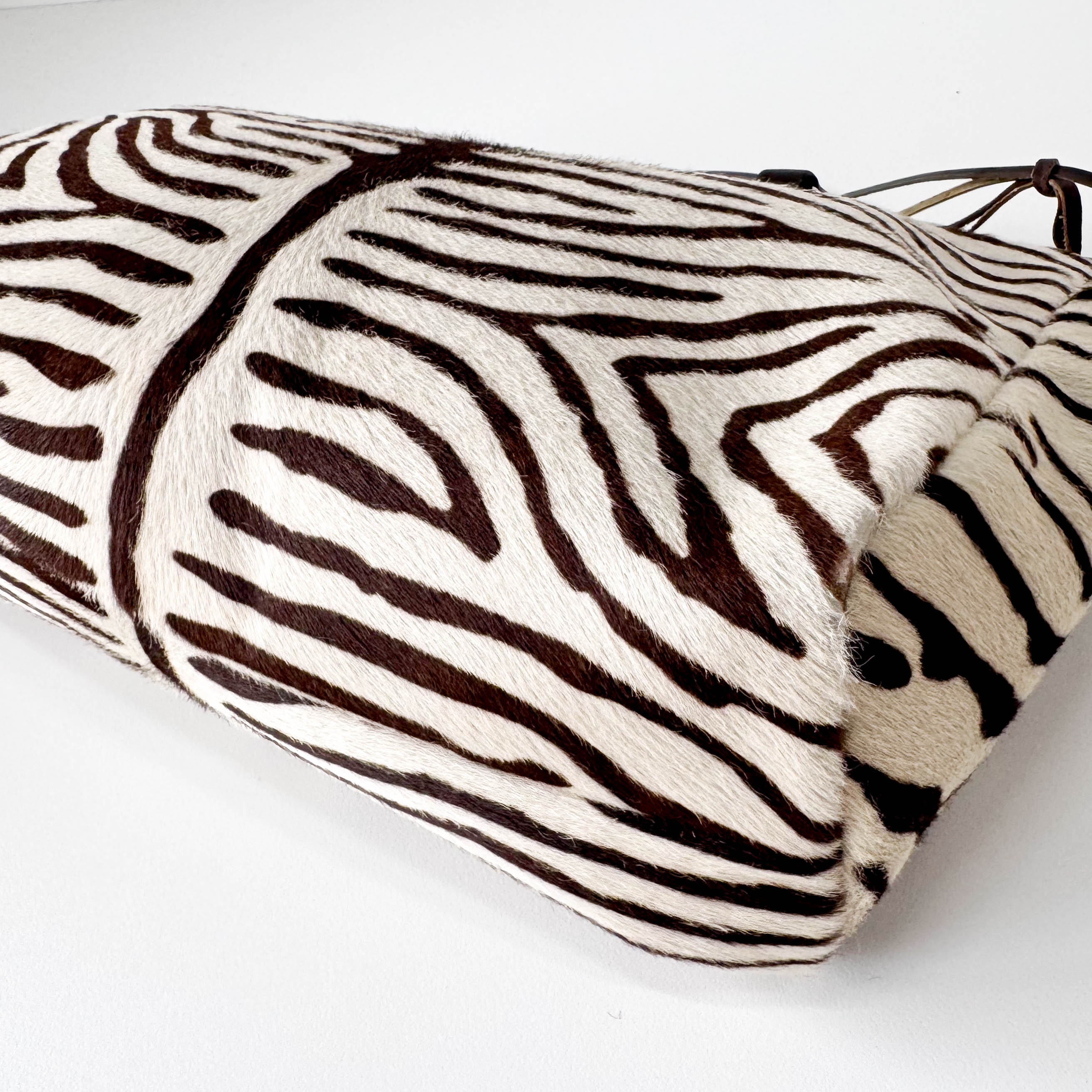 Pony Hair Zebra Print Totes