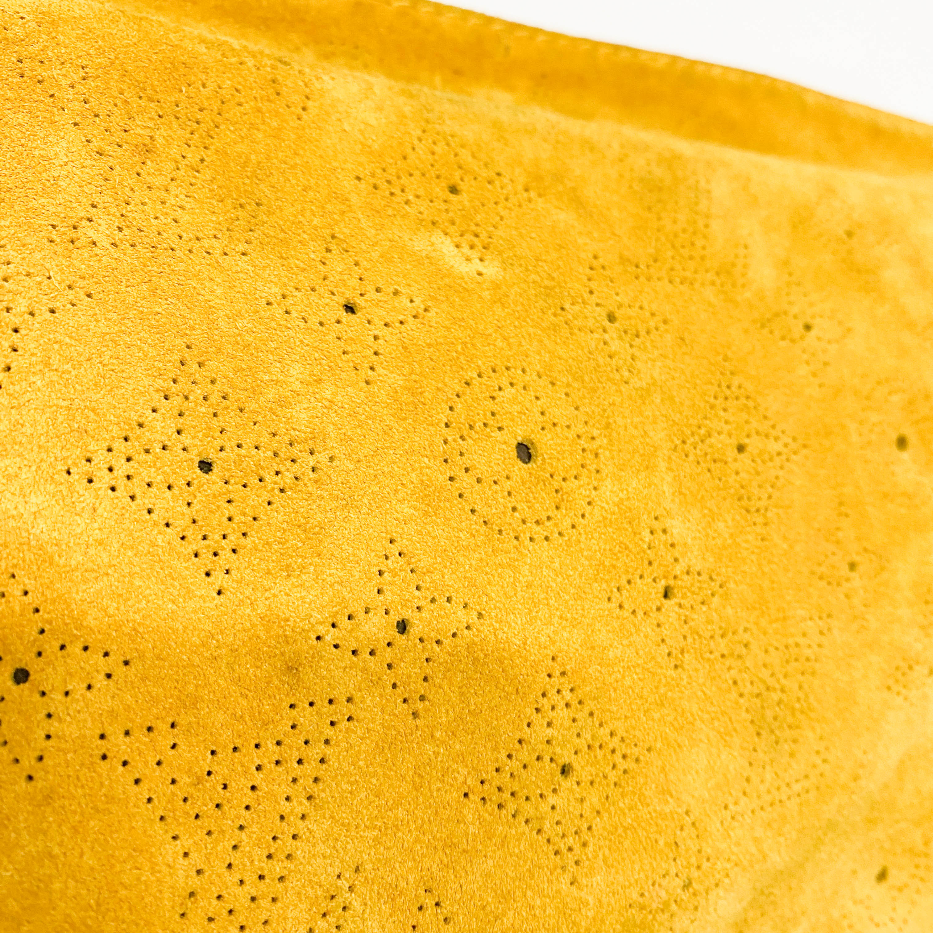 Onatah Yellow Monogram Suede Bag